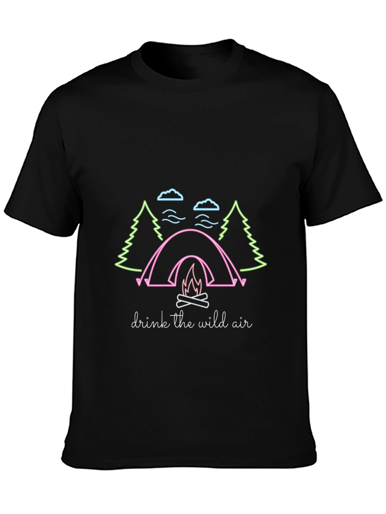 Camping Graphic Tee - Drink the Wild Air - 3
