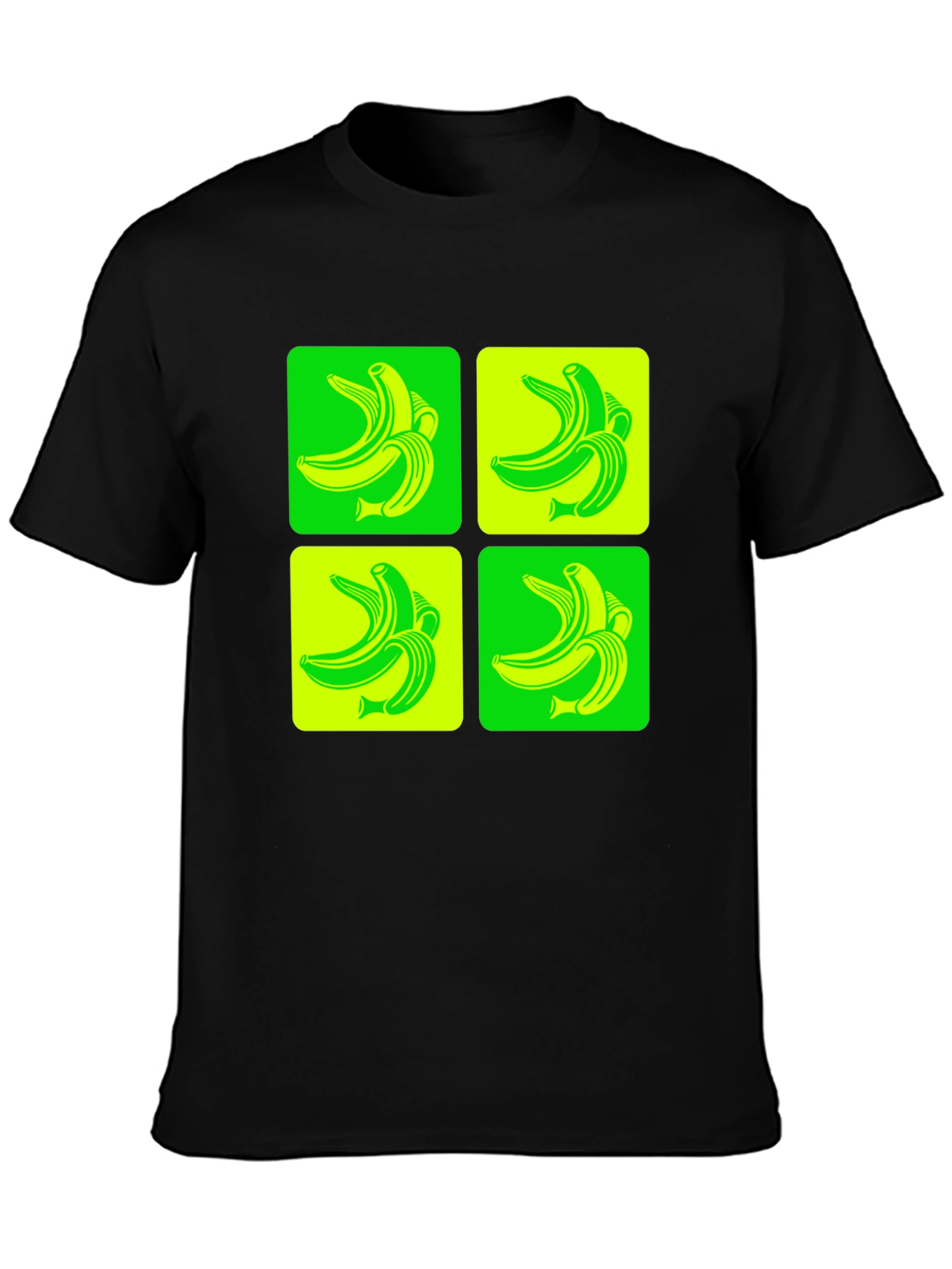Black Banana Pop Art Graphic T-Shirt view 3