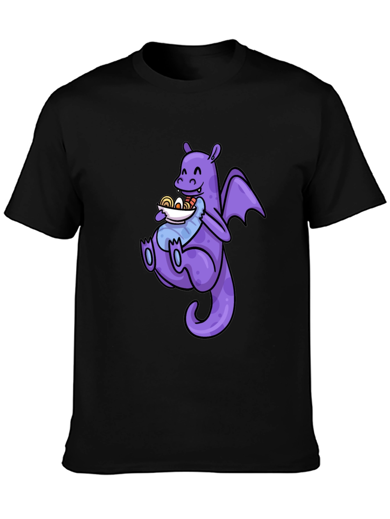 Black Dragon Ramen T-Shirt - Funny Anime Tee view 3