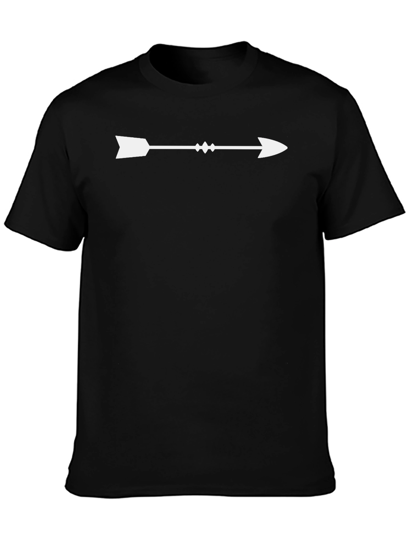 Black Men's Arrow Graphic Tee - Black view 3