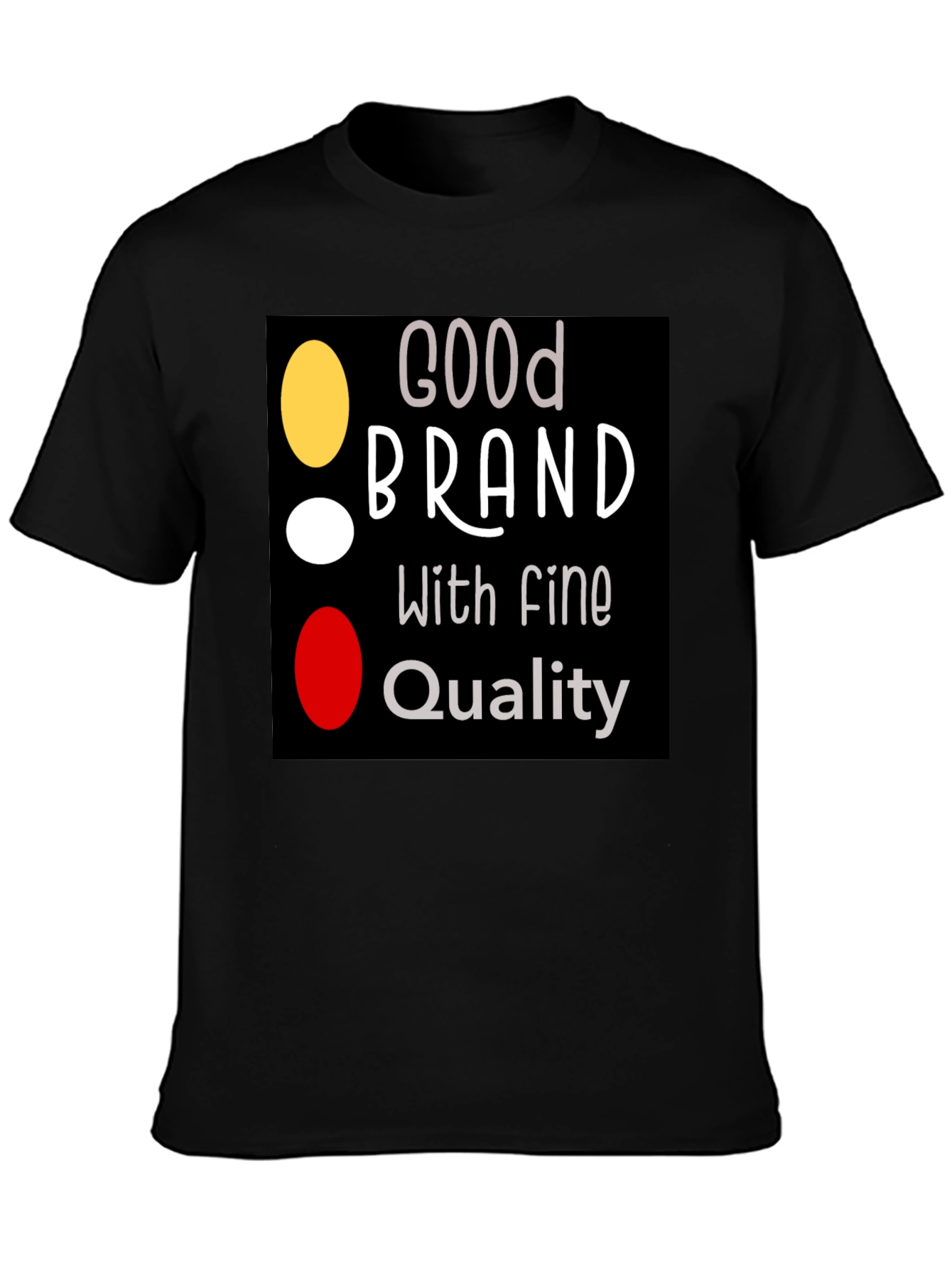 Black Good Brand Quality T-Shirt, Graphic Tee view 3
