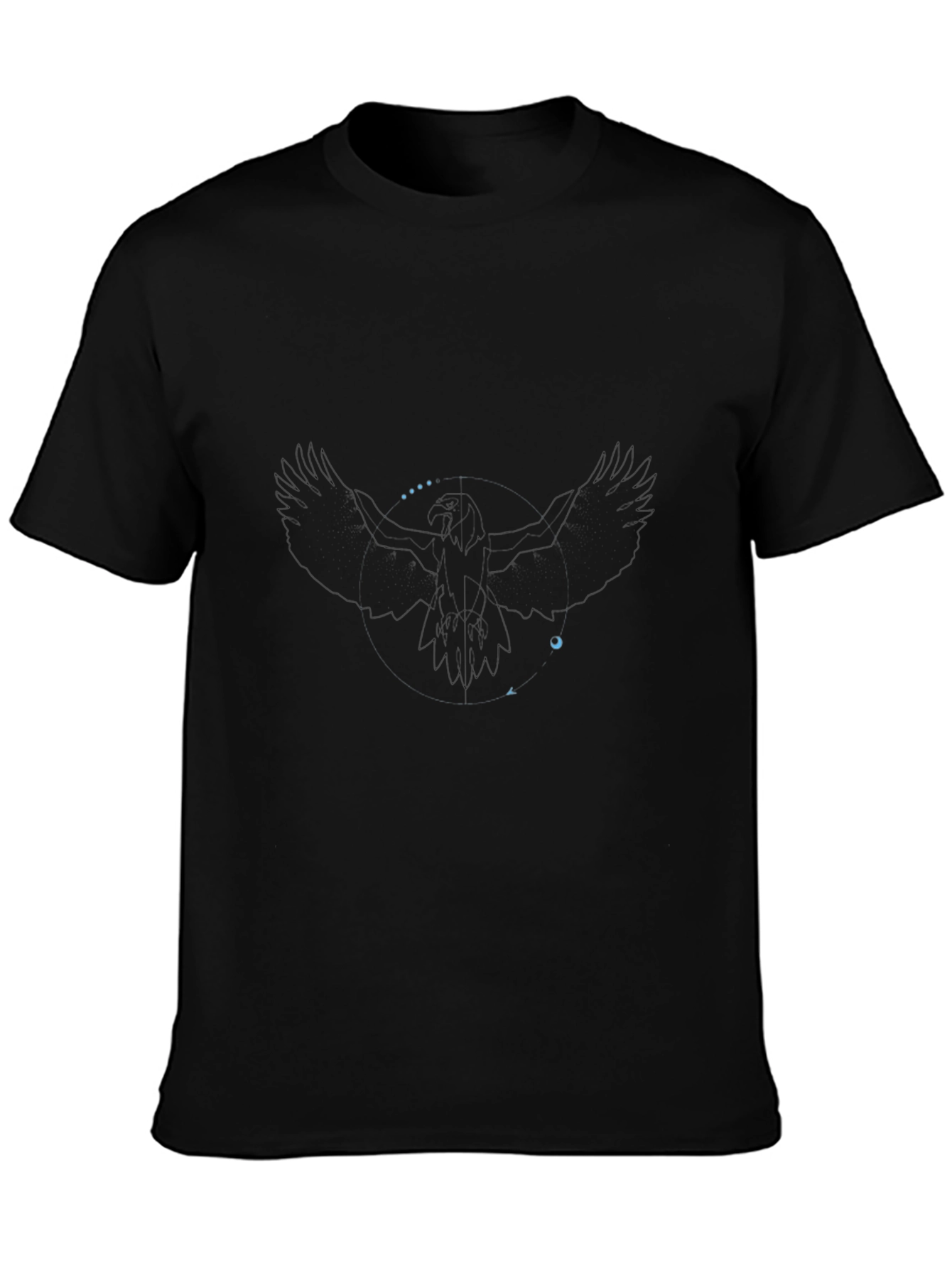 Black Eagle Graphic Black T-Shirt view 3