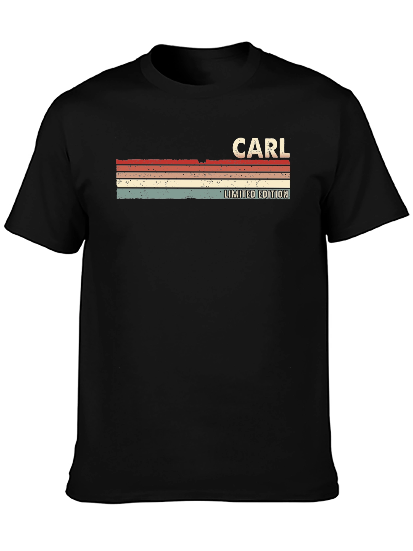 Black Carl Limited Edition Retro Graphic T-Shirt view 3