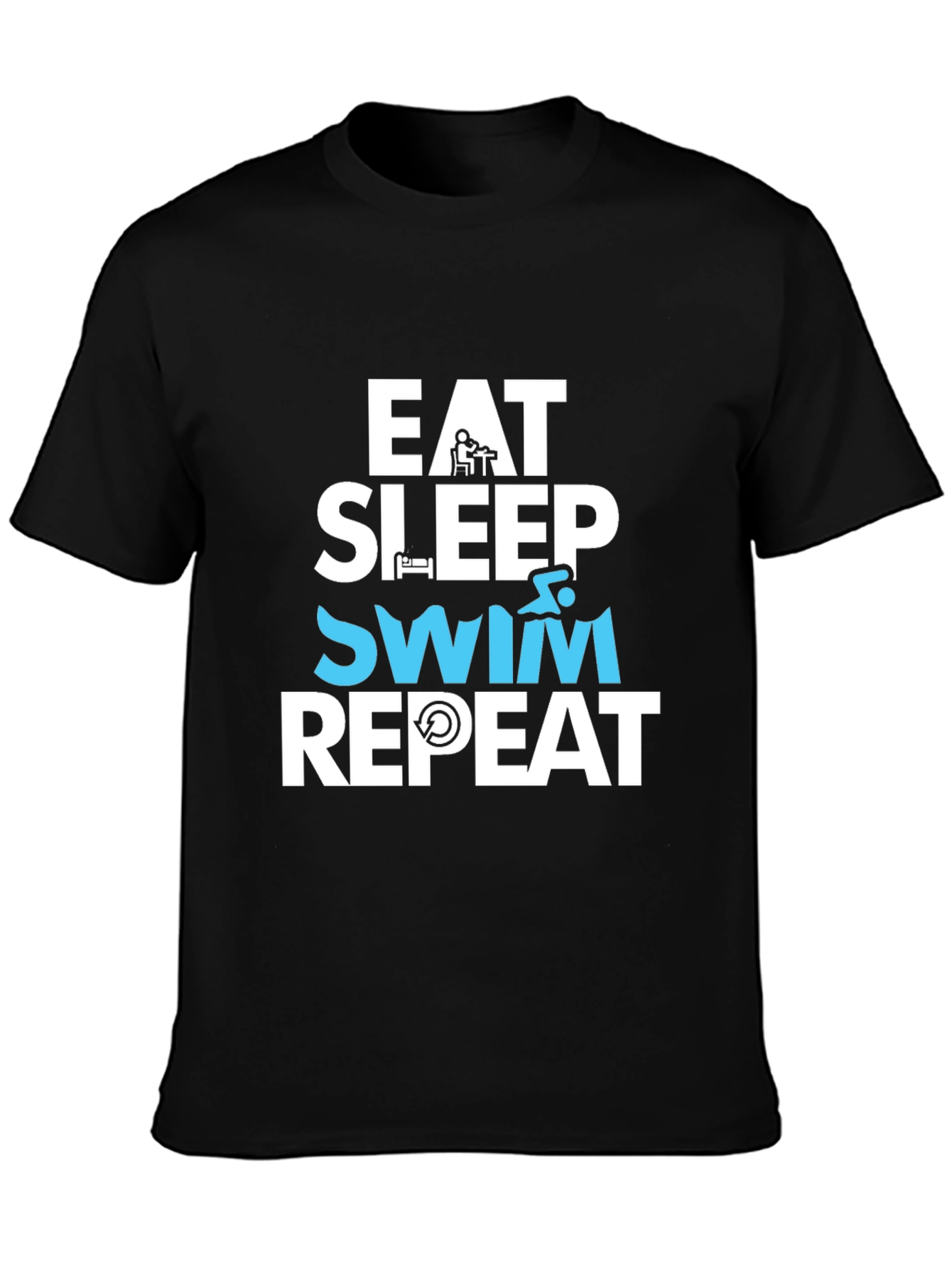 Eat Sleep Swim Repeat T-Shirt - 3