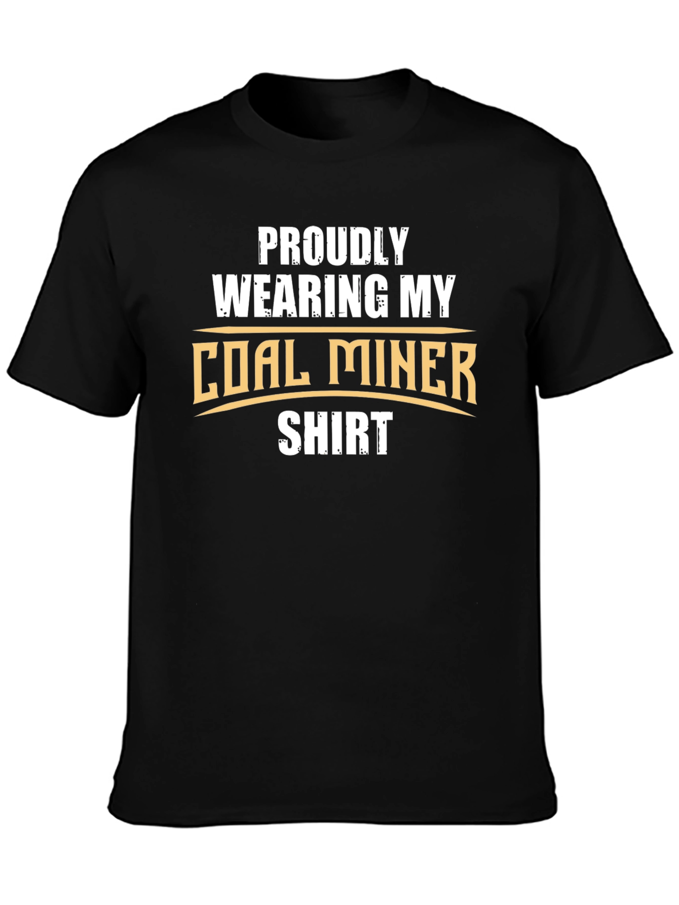 Black Proud Coal Miner T-Shirt - Show Your Support! view 3