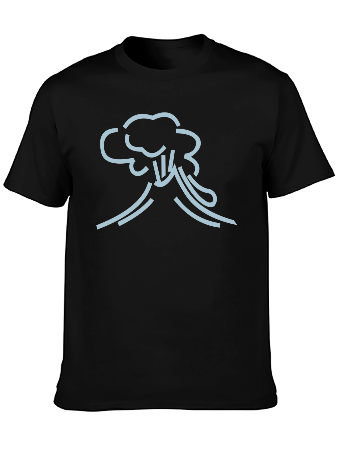 Black Volcano Graphic Tee - Erupting Style view 3