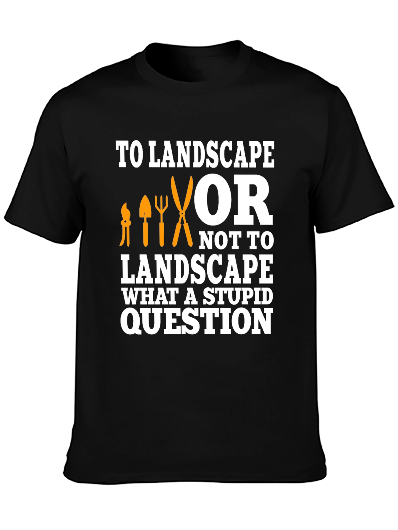 Black To Landscape T-Shirt - Gardener Humor view 3