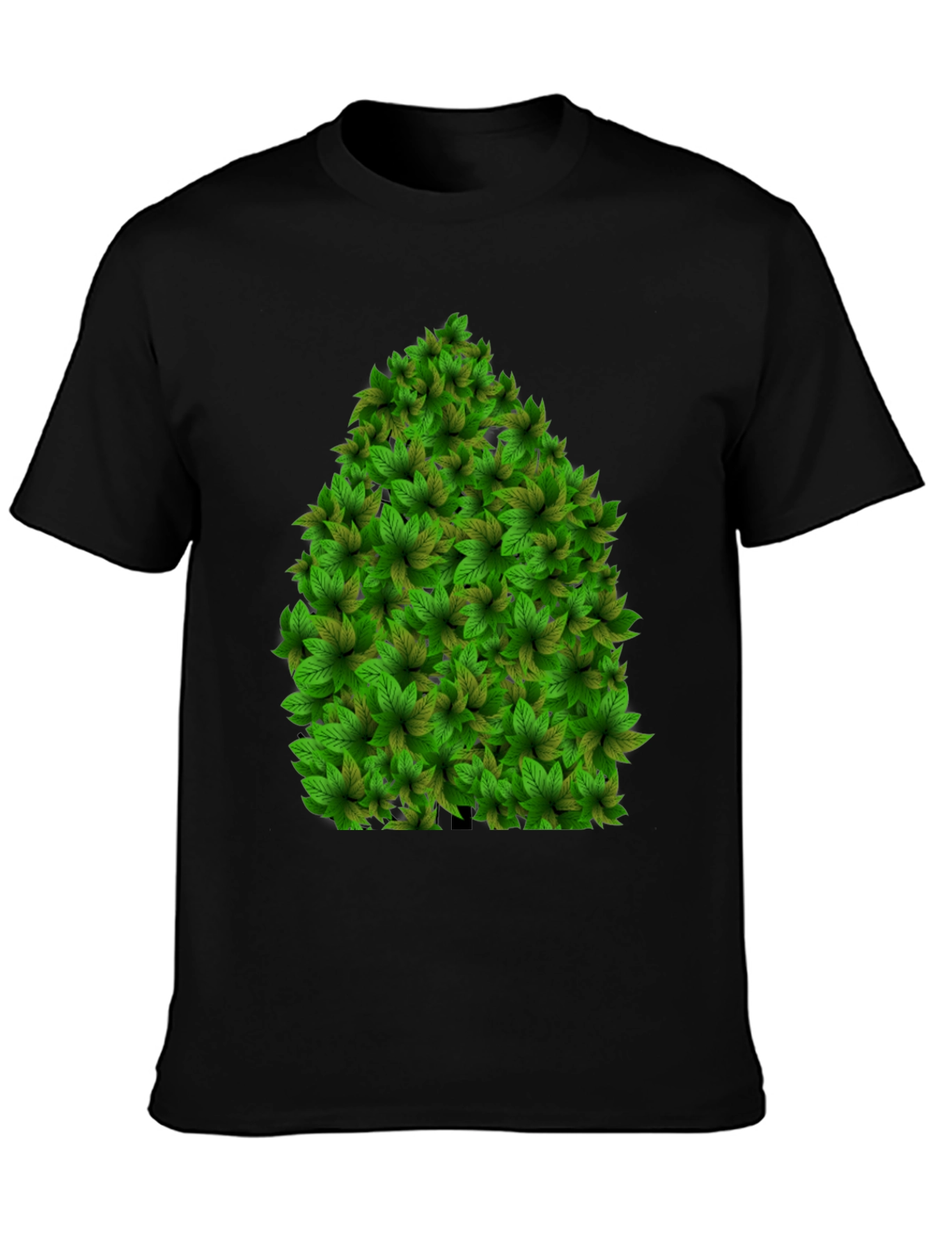 Black Leaf Tree Graphic Tee - Unique Nature Design view 3