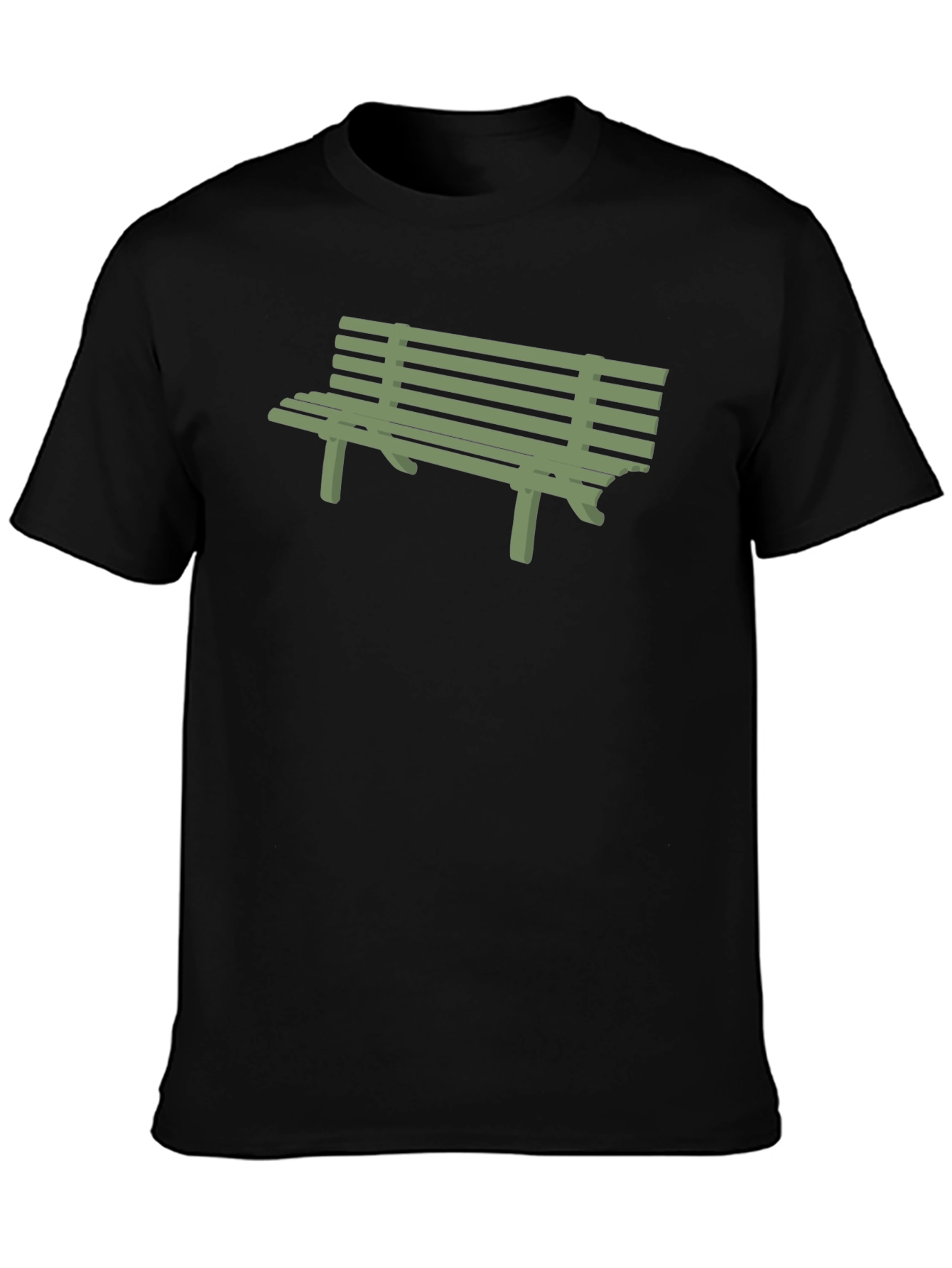 Black Bench Graphic Tee - Casual Comfort view 3