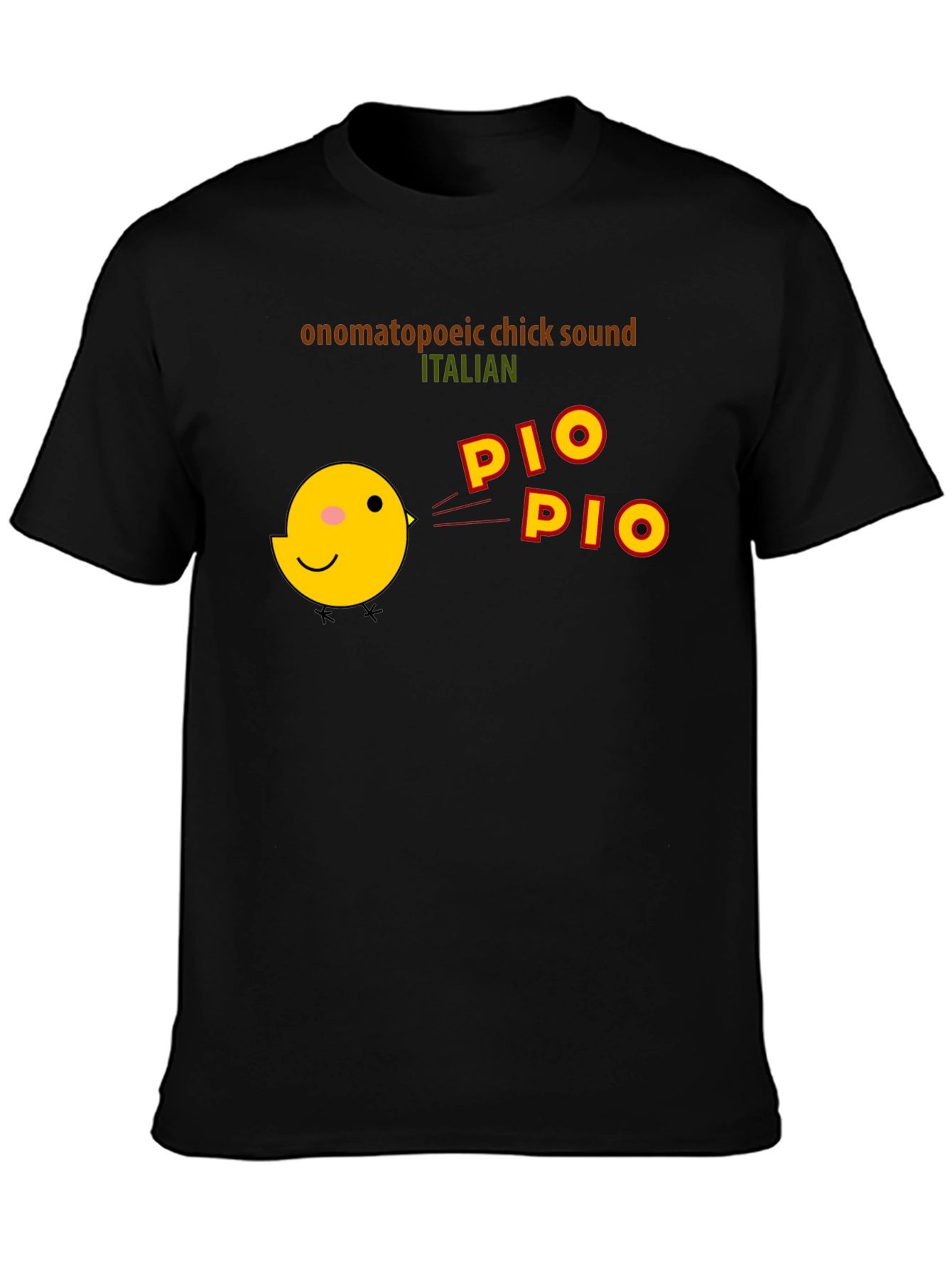 Black Pio Pio Chick Sound T-Shirt view 3