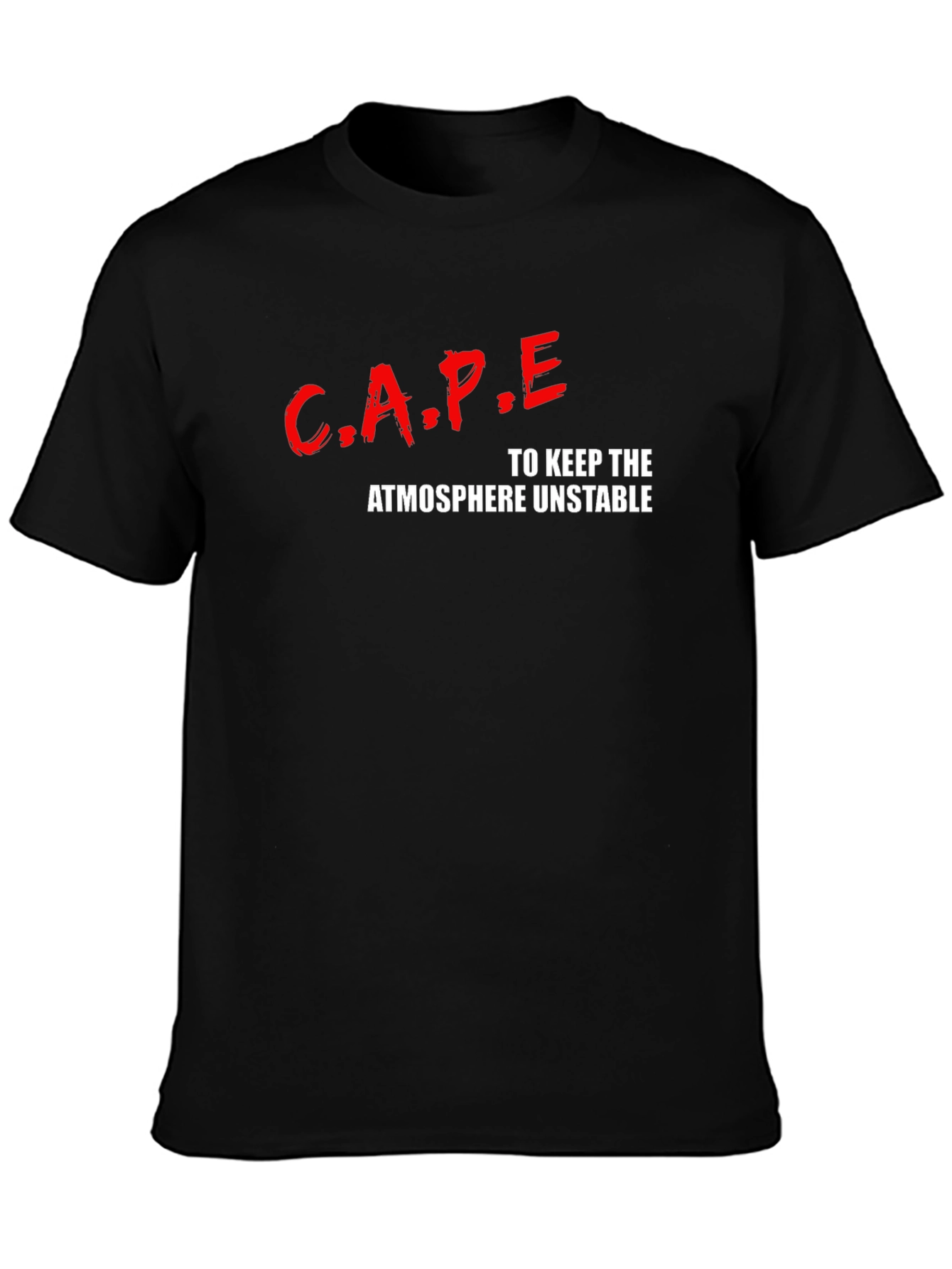 Black C.A.P.E. Keep Atmosphere Unstable Graphic Tee view 3