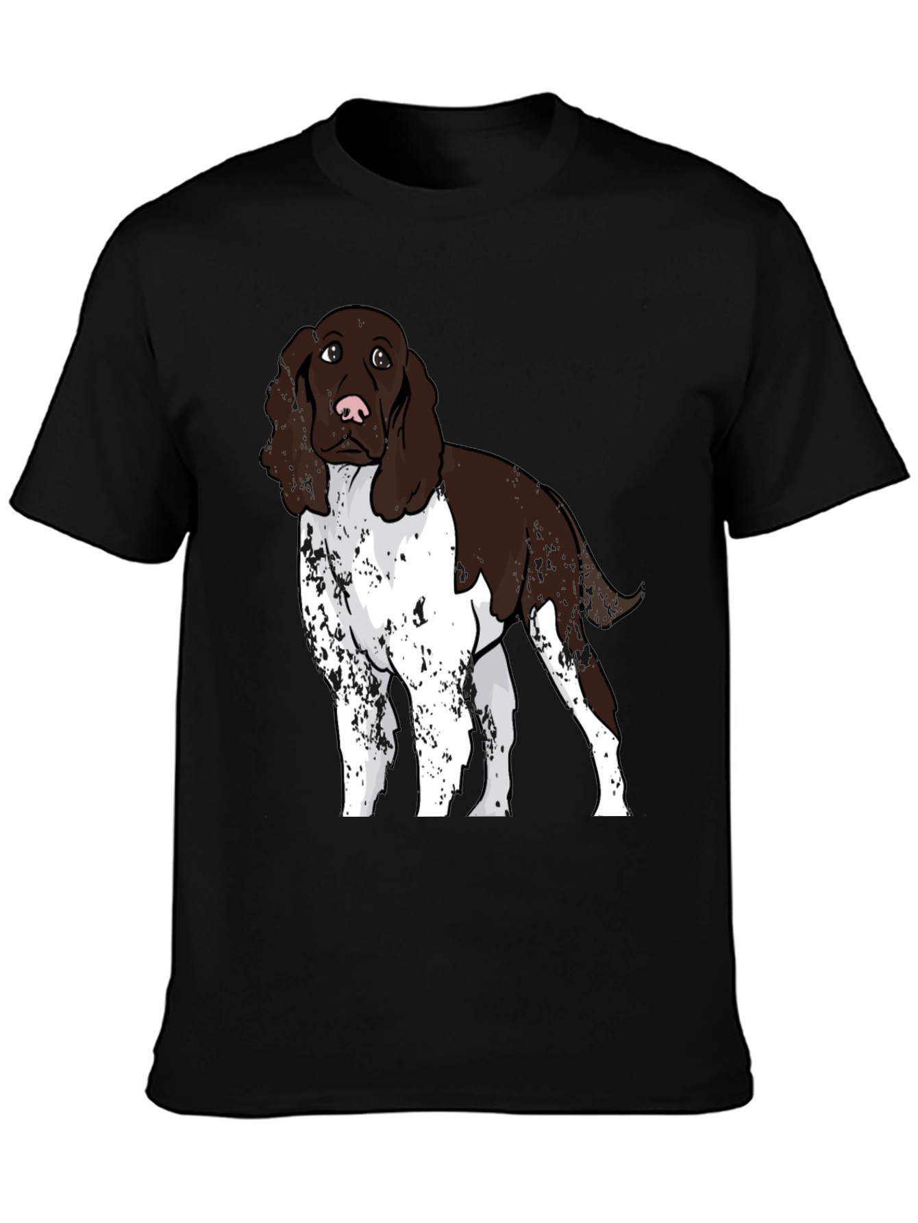Black Dog Breed Graphic Tee - Black Cotton Blend view 3