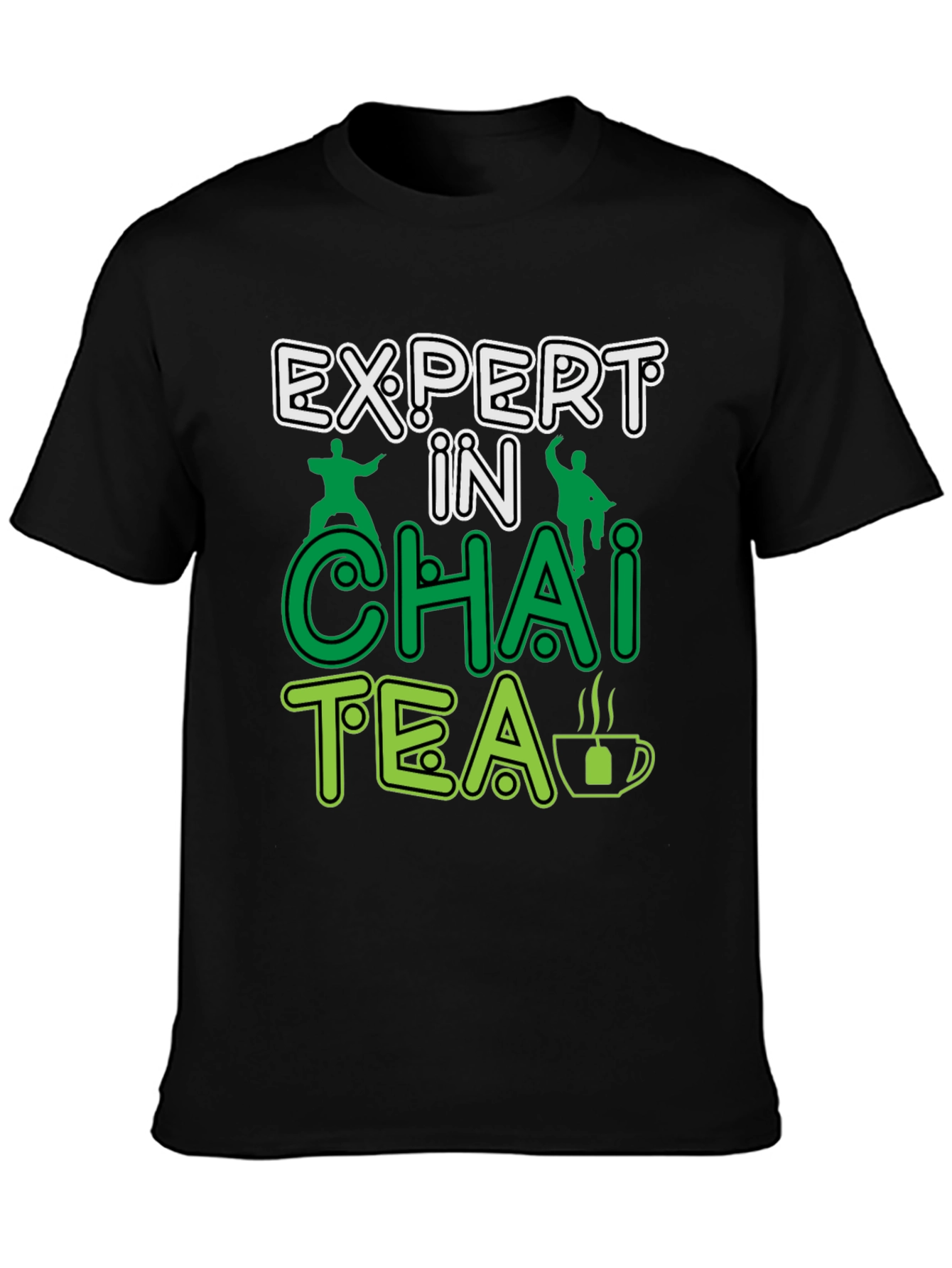 Black Expert in Chai Tea T-Shirt -  Funny Tea Lover Gift view 3