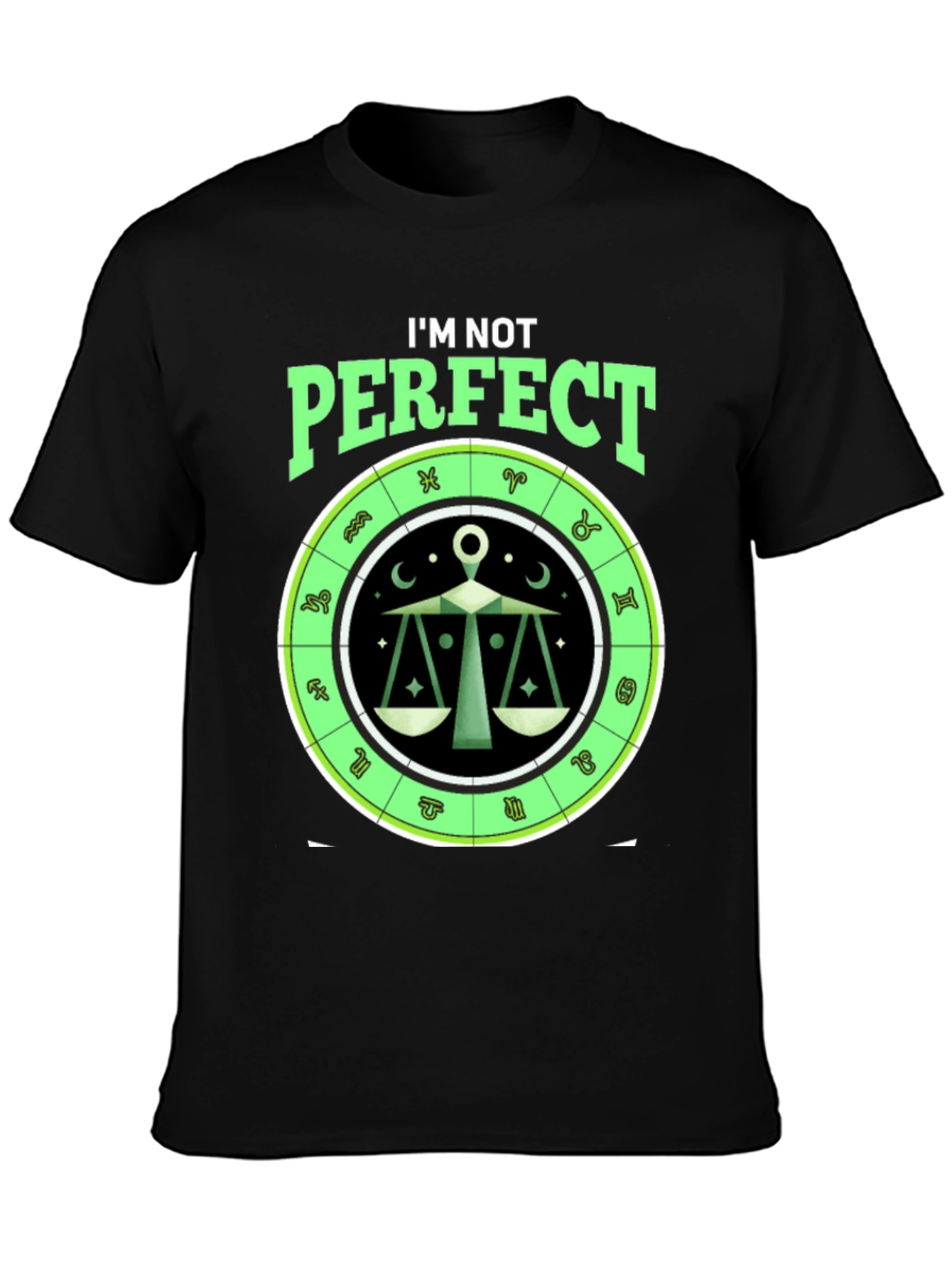 Libra Zodiac T-Shirt: I'm Not Perfect Horoscope Tee - 3