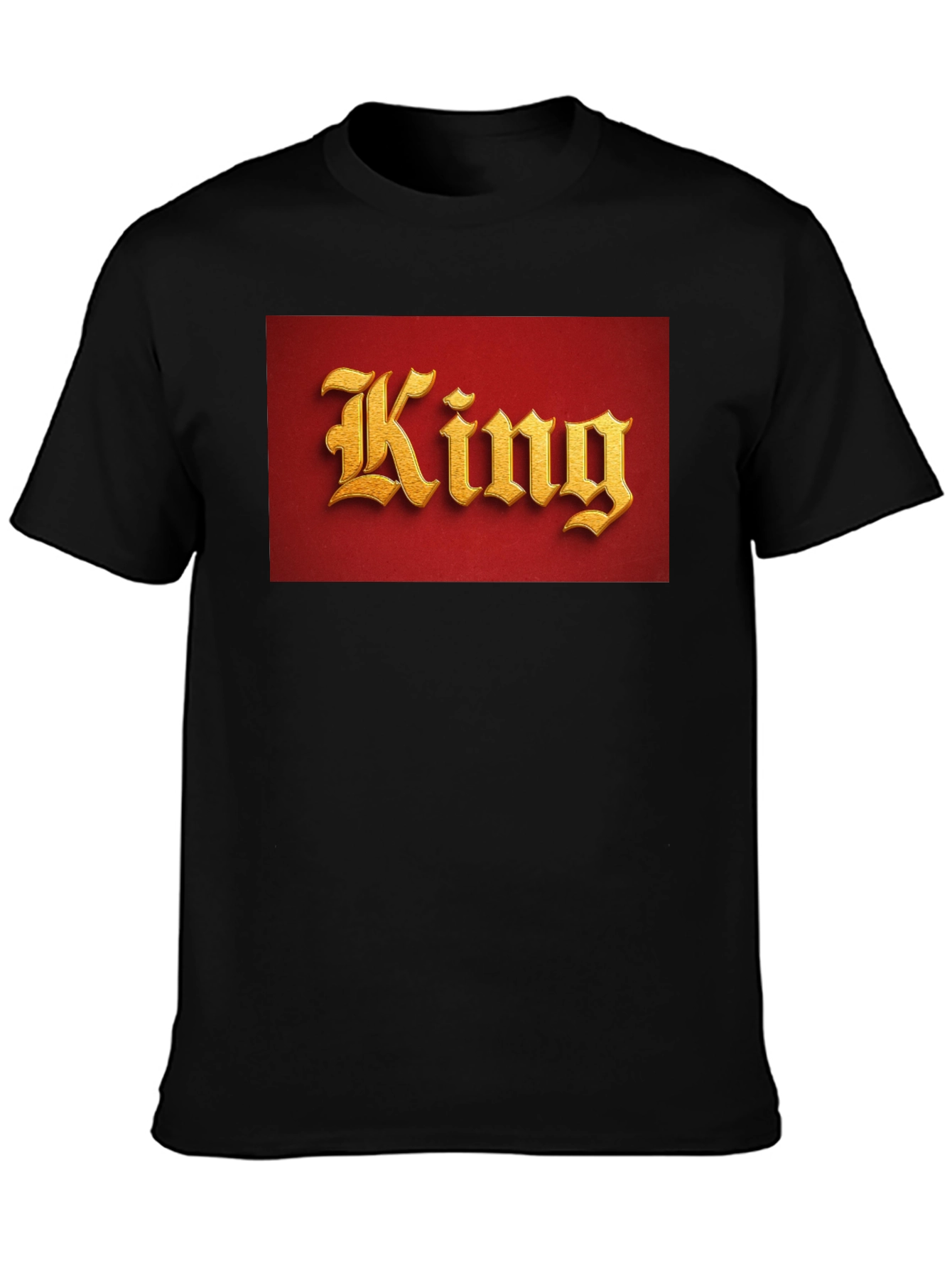 Black King Graphic T-Shirt - Regal Style view 3