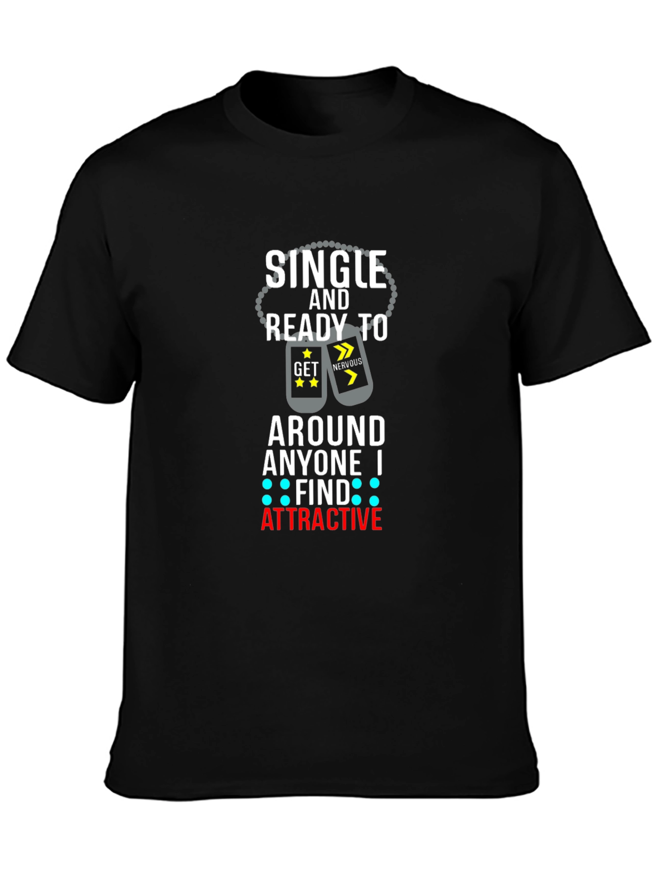 Black Single and Ready T-Shirt view 3