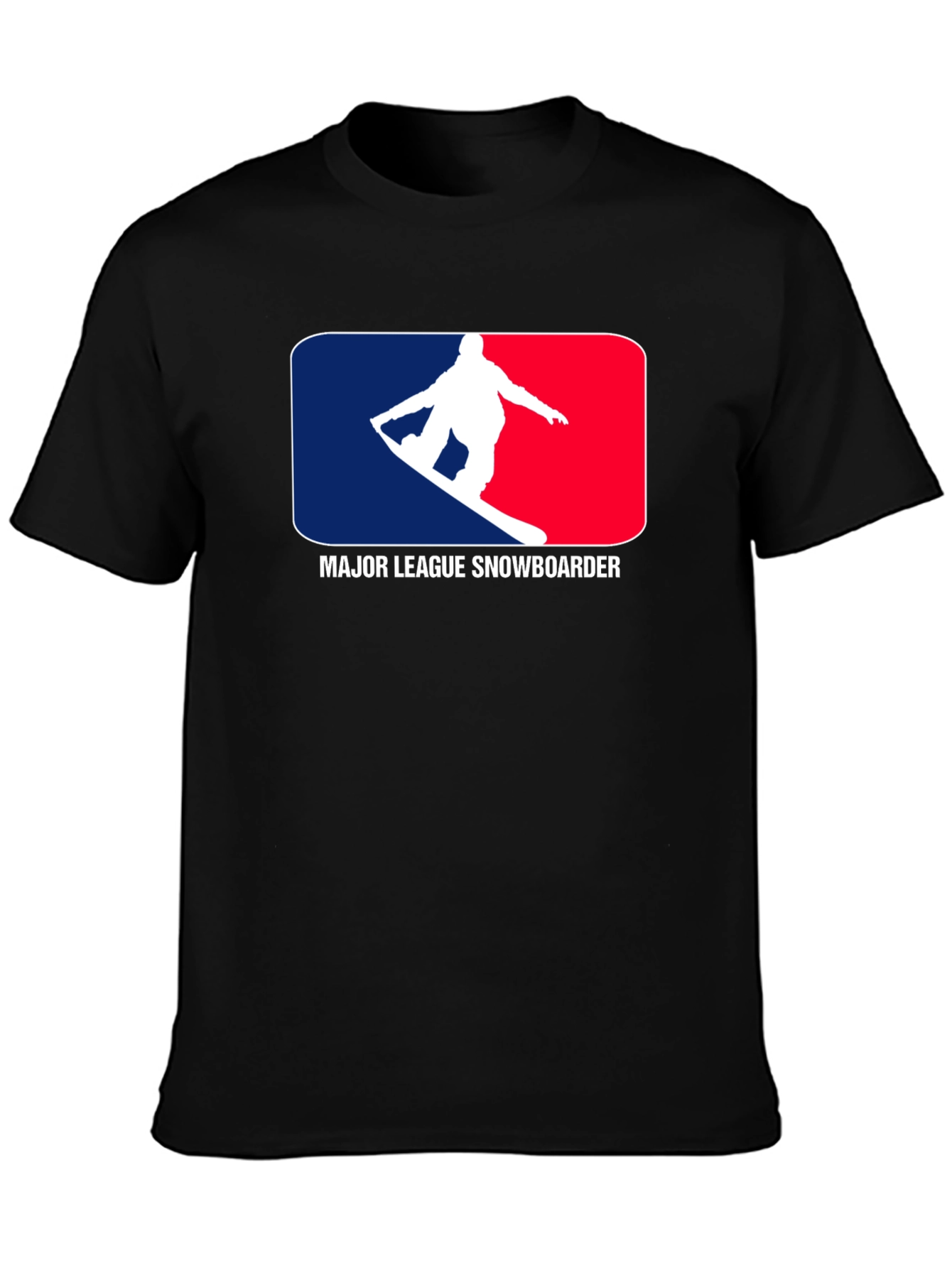 Black Major League Snowboarder Black T-Shirt view 3