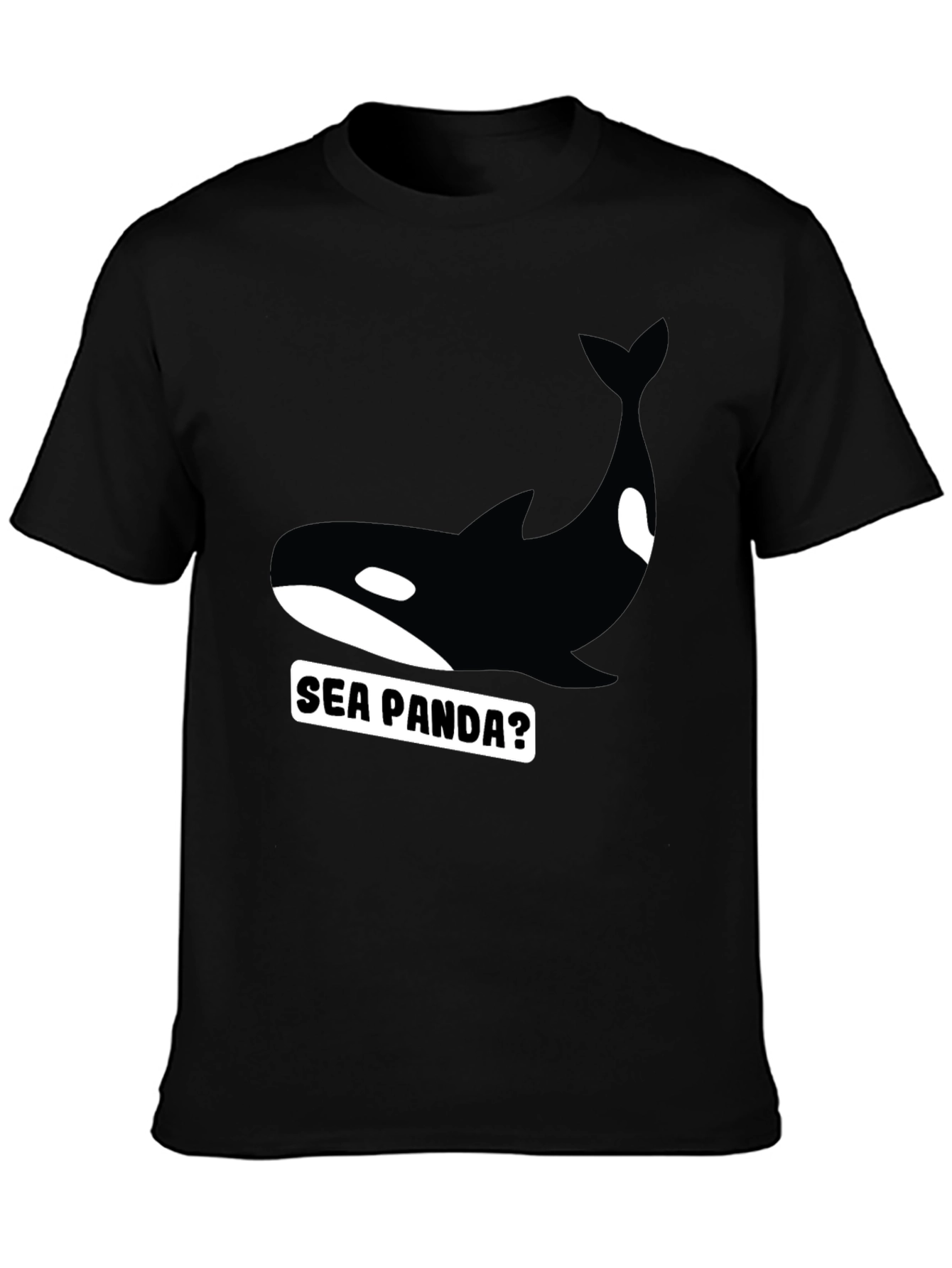 Sea Panda Graphic Tee - Black Orca T-Shirt - 3