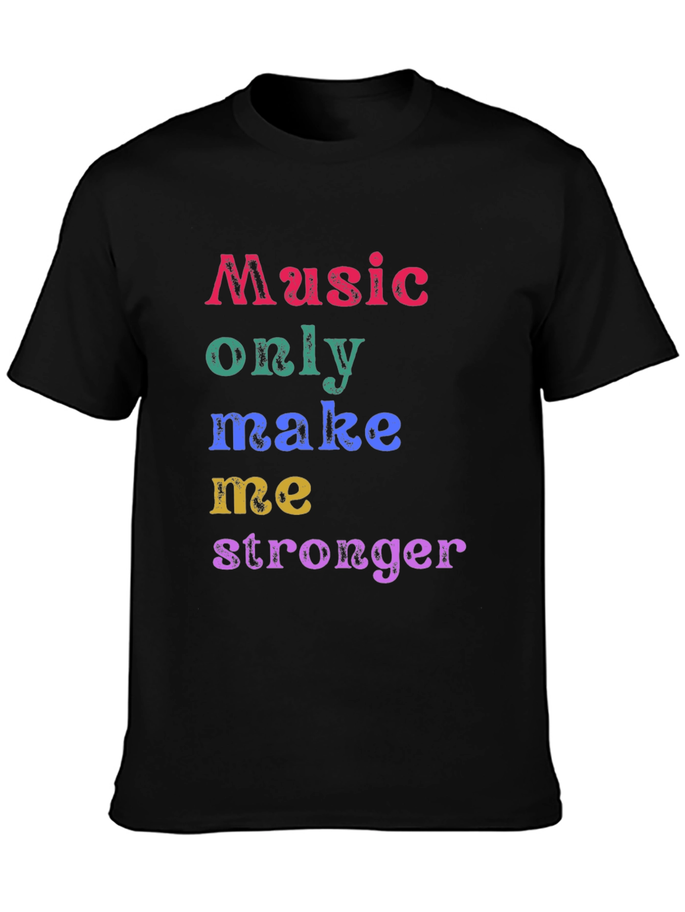 Black Music Makes Me Stronger T-Shirt view 3