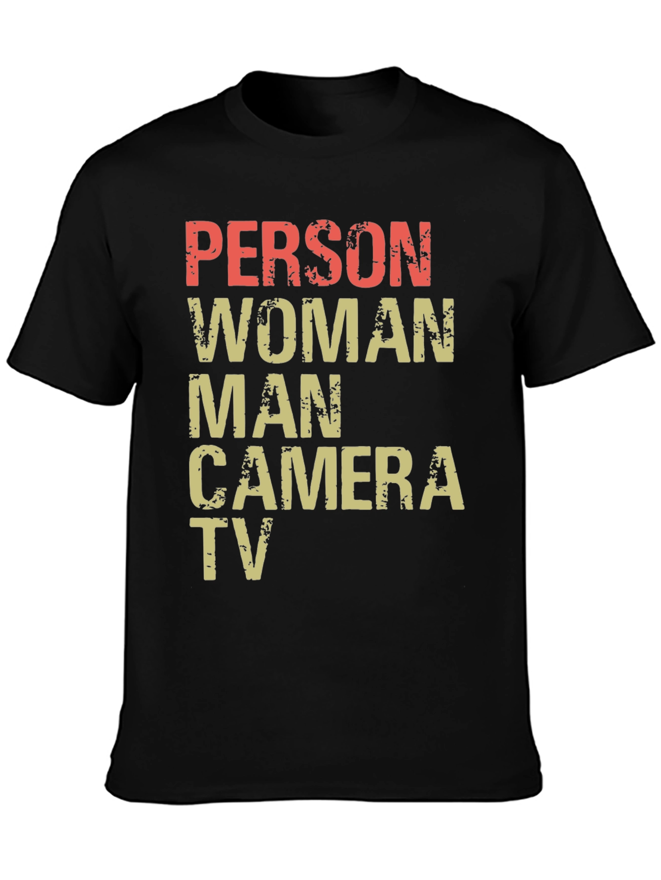 Black Person Woman Man Camera TV Men's T-Shirt view 3