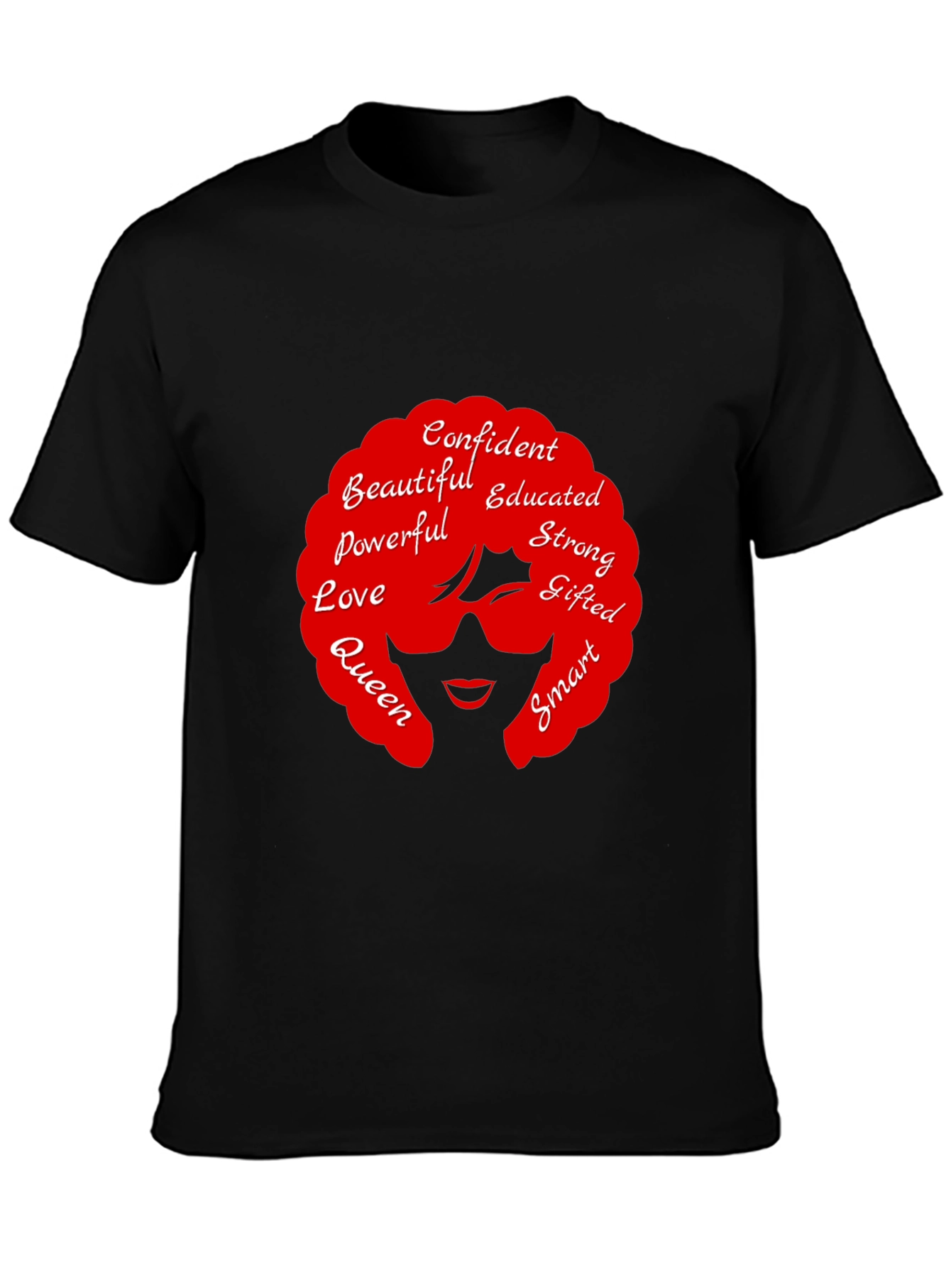 Black Empowered Woman T-Shirt: Confident, Educated & Strong view 3
