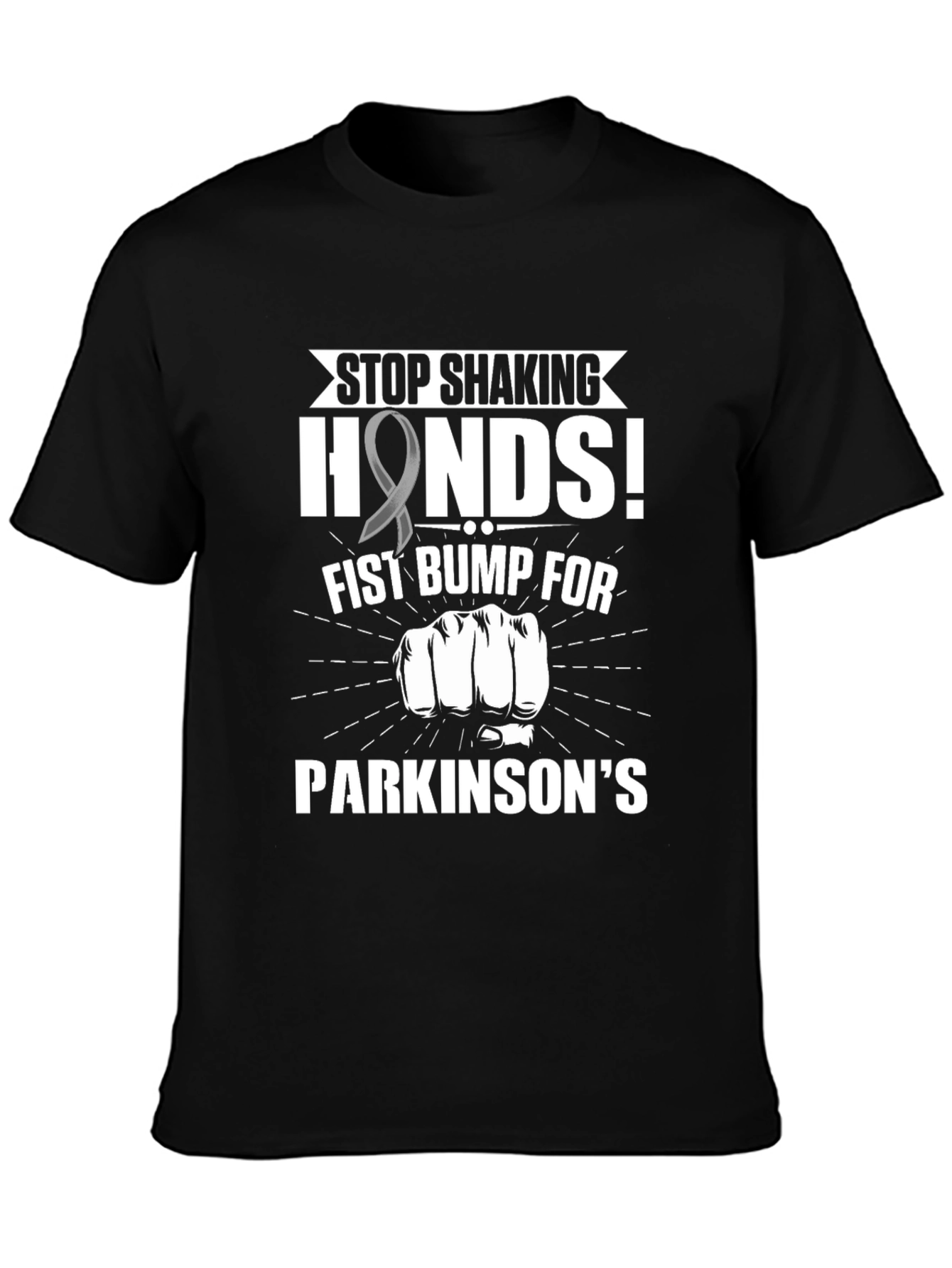 Stop Shaking Hands Parkinson's Awareness T-Shirt - 3