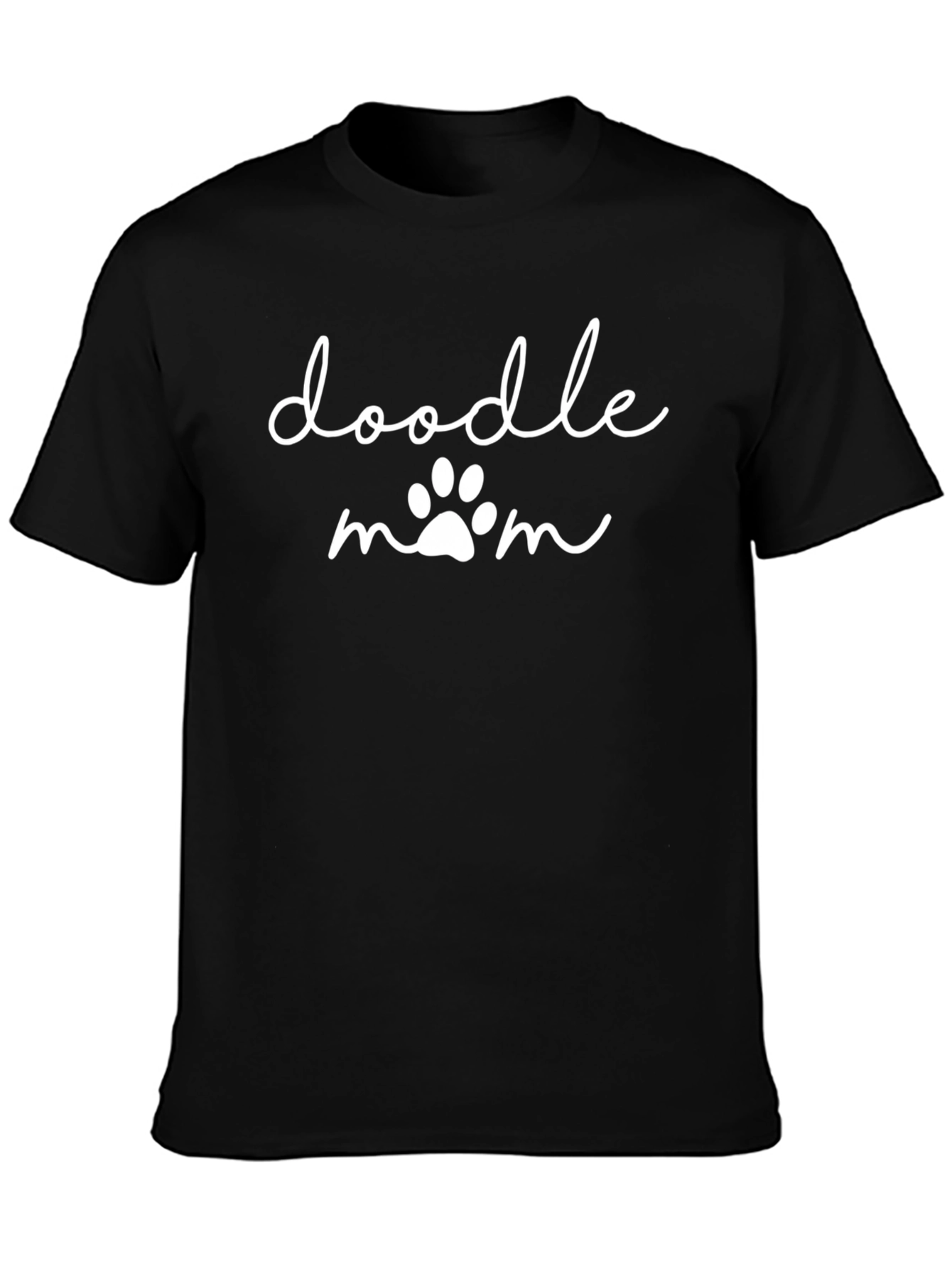 Black Doodle Mom T-Shirt view 3