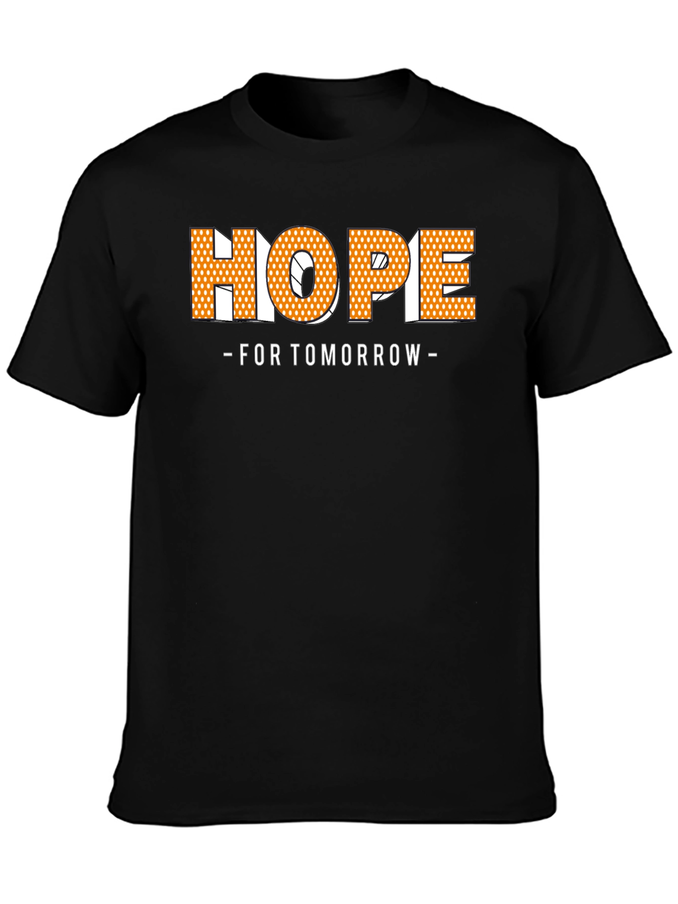 Black Hope For Tomorrow Graphic T-Shirt view 3