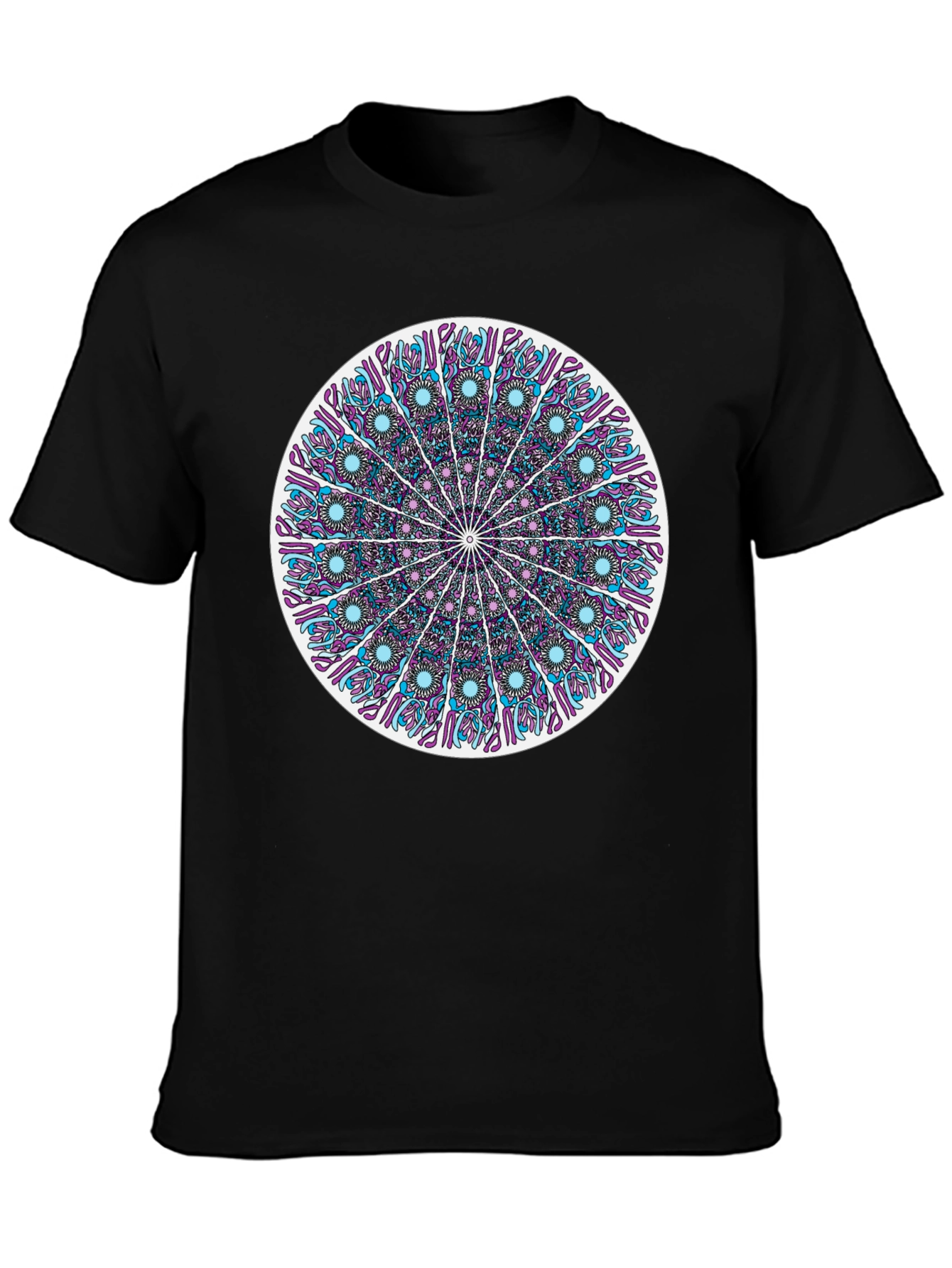 Black Mandala Graphic Tee - Stylish Unisex T-Shirt view 3