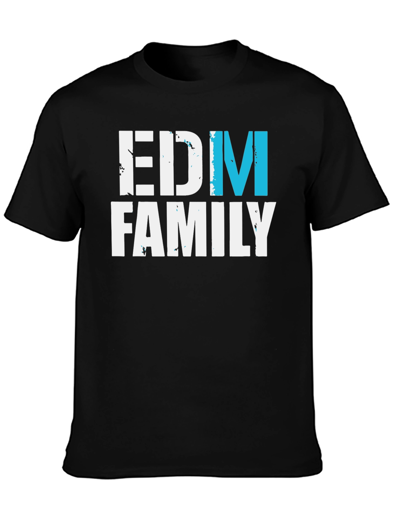 Black EDM Family T-Shirt - Music Lover Tee view 3