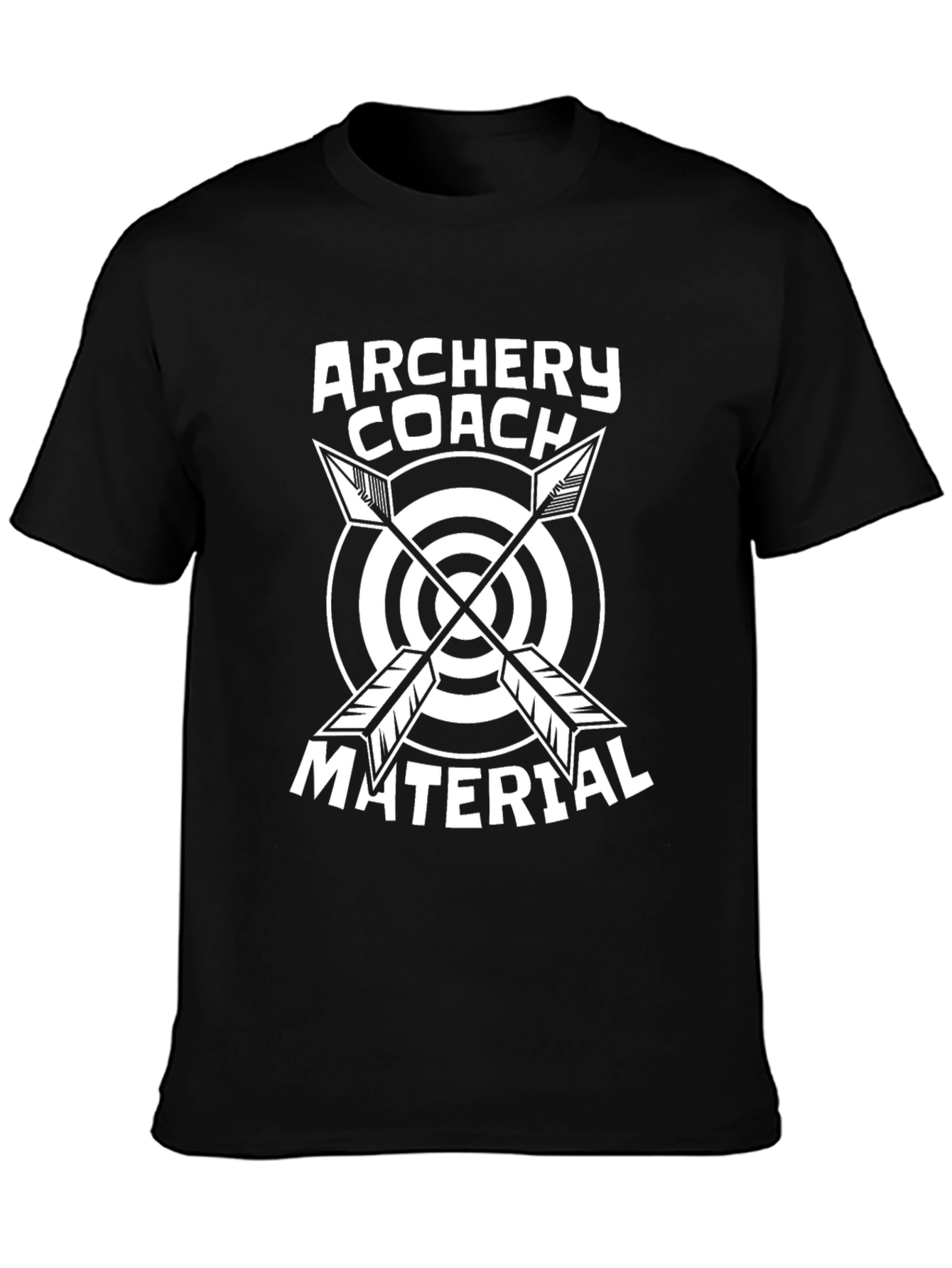 Black Archery Coach Material Black T-Shirt view 3