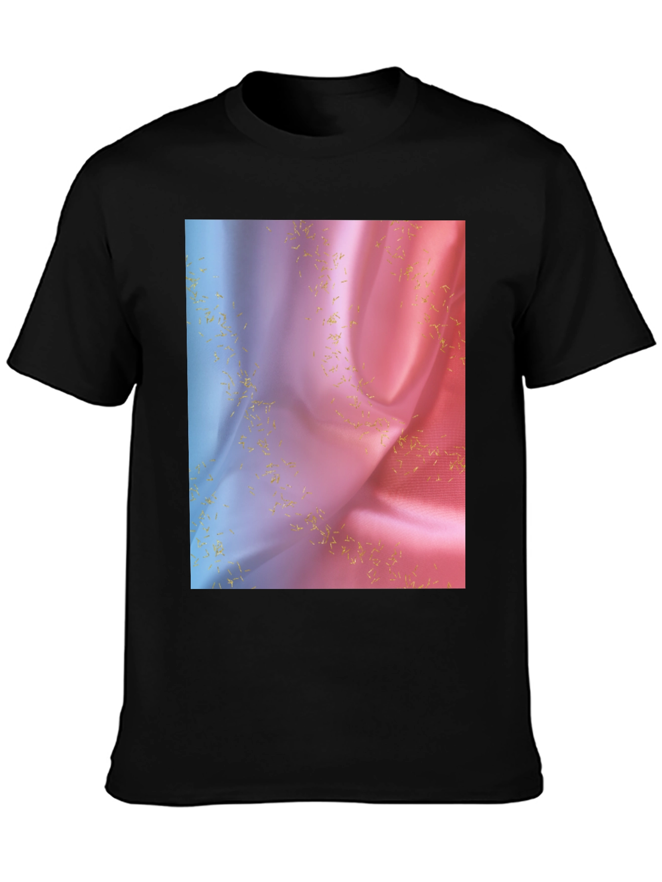 Black Silk Gradient T-Shirt view 3