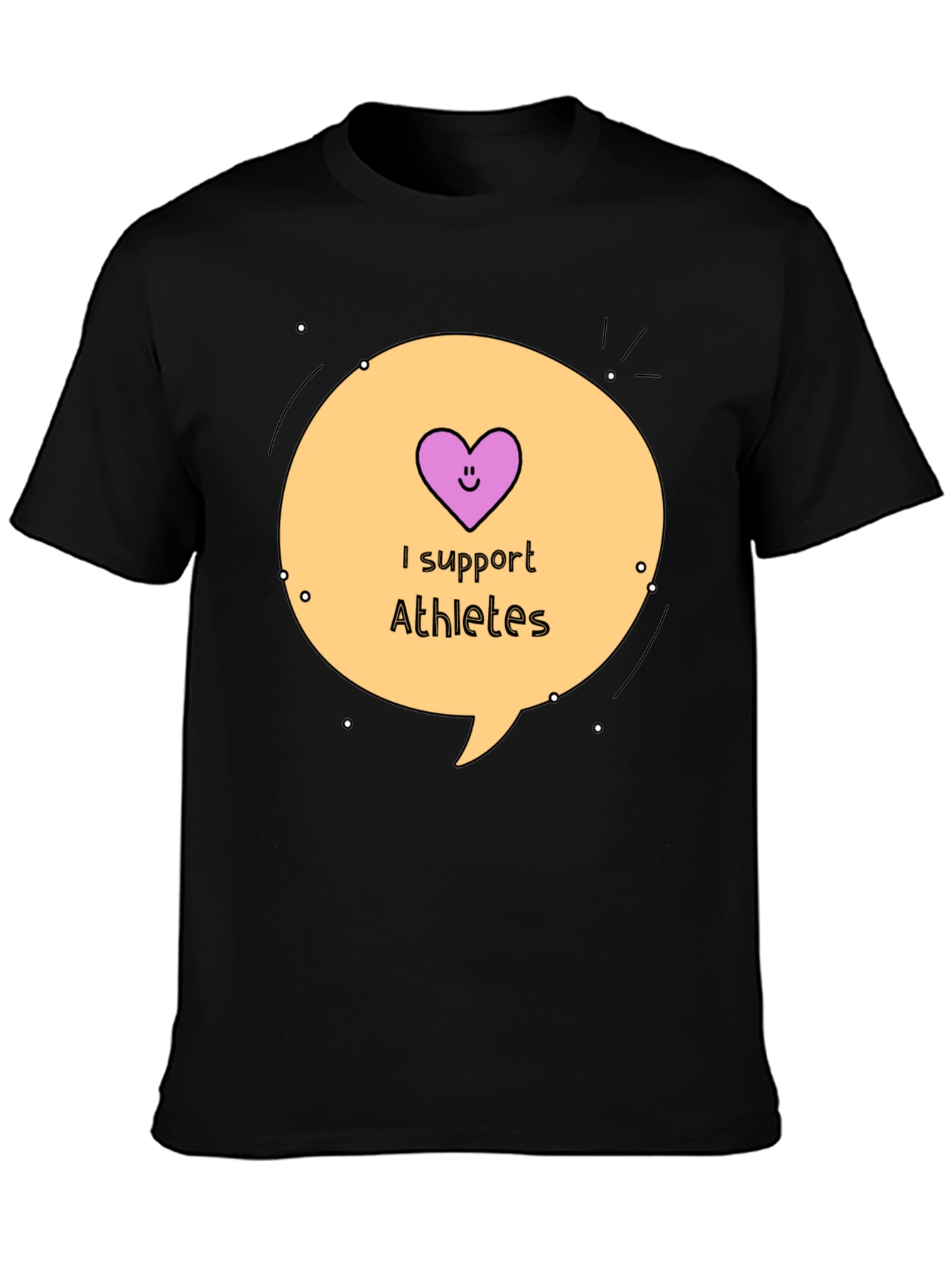 I Support Athletes Graphic Tee - 3