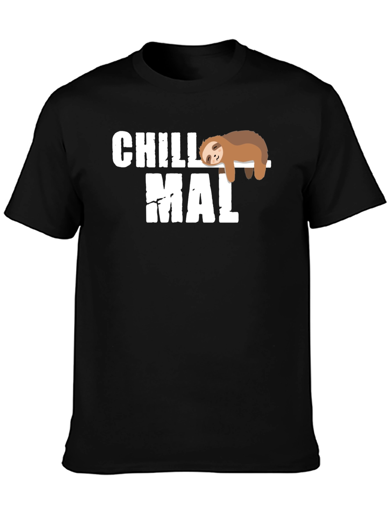 Black Chill Mal Sloth T-Shirt - Relaxed Fit view 3