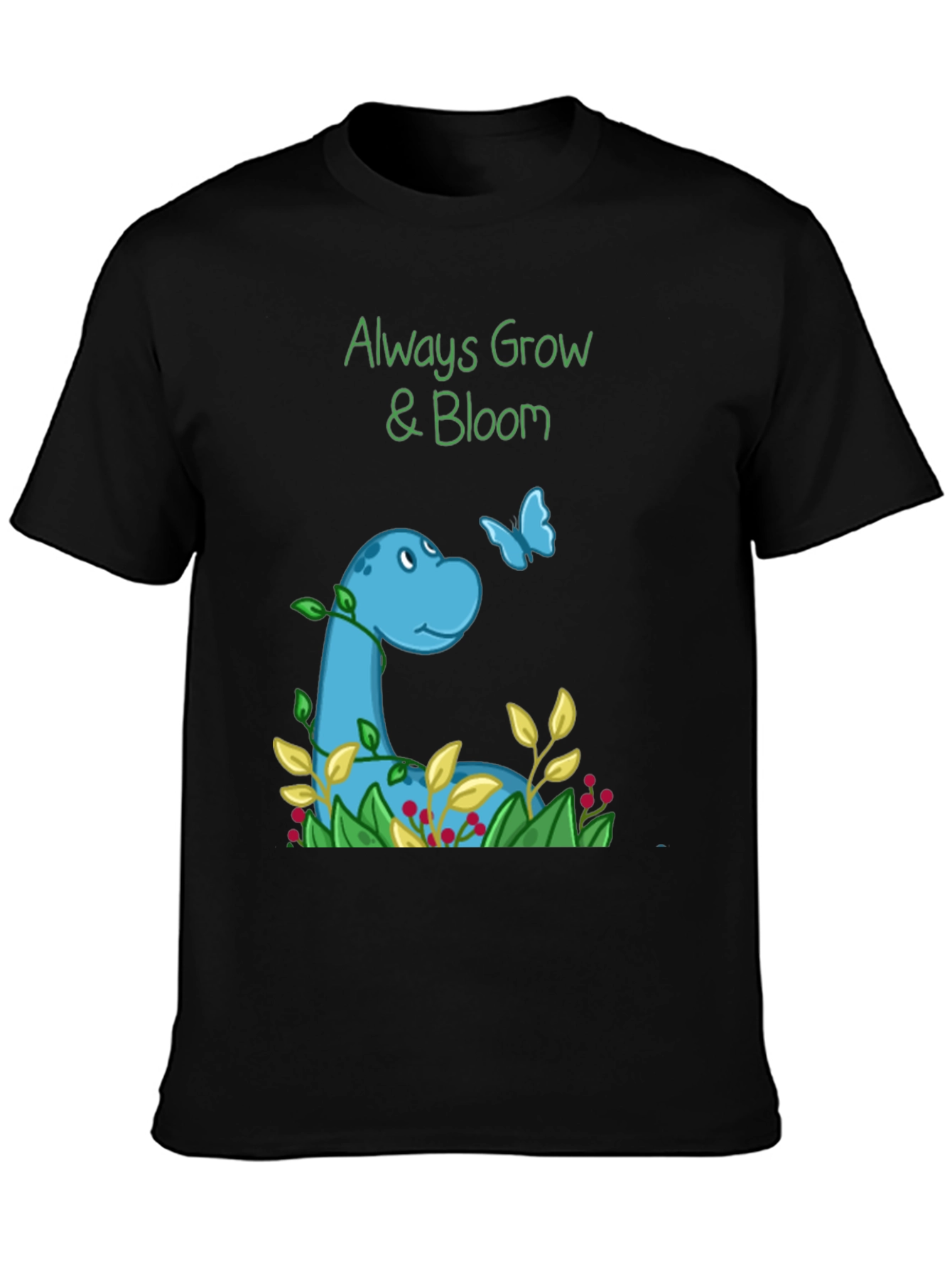 Black Always Grow & Bloom Graphic Tee view 3