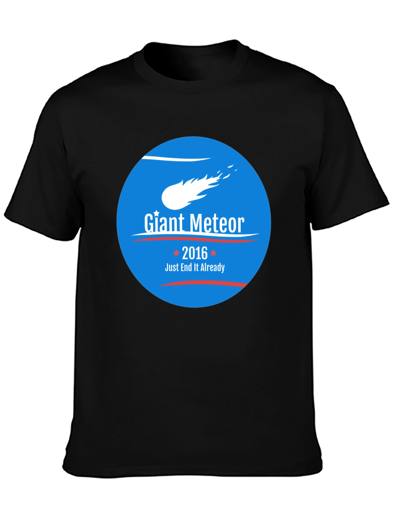 Black Giant Meteor 2016 Funny T-Shirt view 3