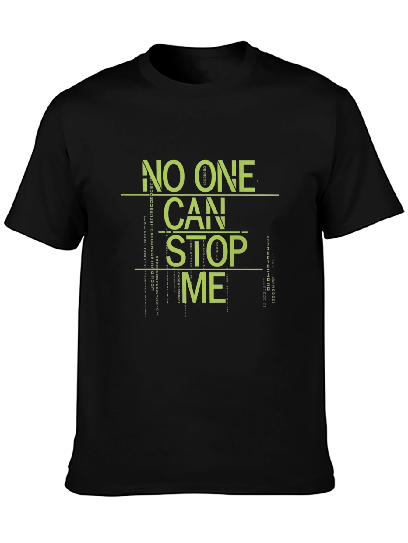 Black No One Can Stop Me Graphic Tee - Black view 3