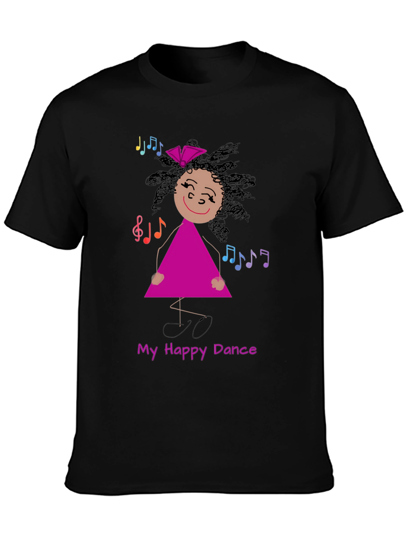Black My Happy Dance T-Shirt view 3