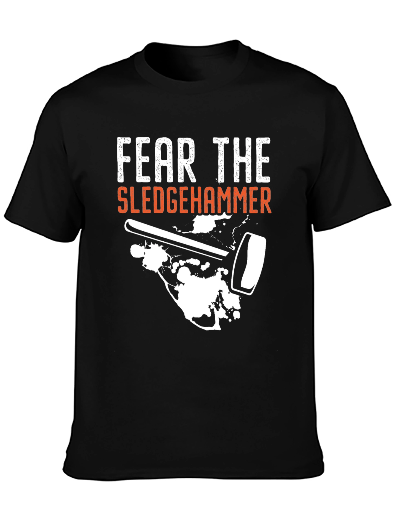 Black Fear the Sledgehammer Graphic Tee view 3