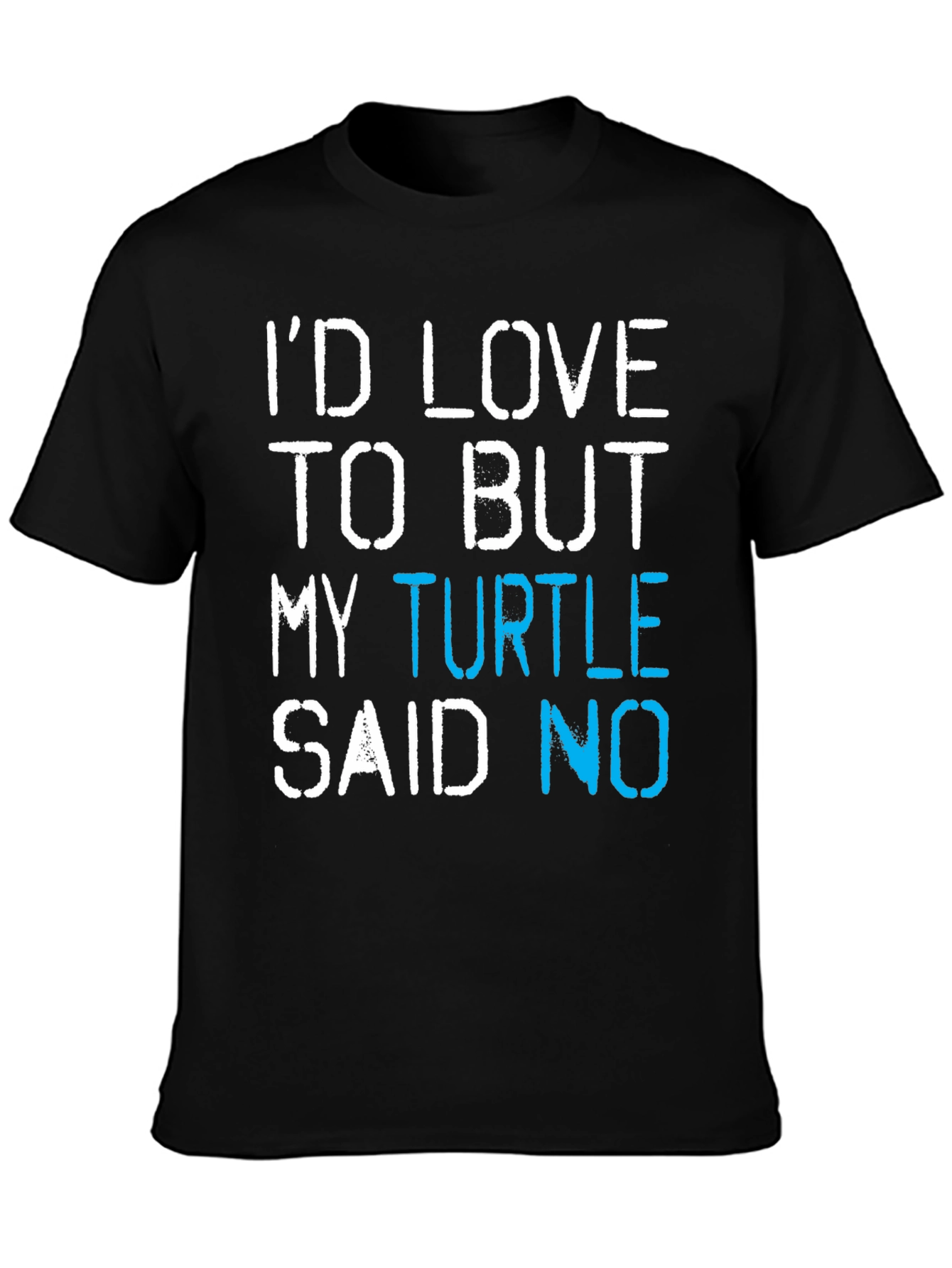 Black Turtle Said No Graphic T-Shirt view 3