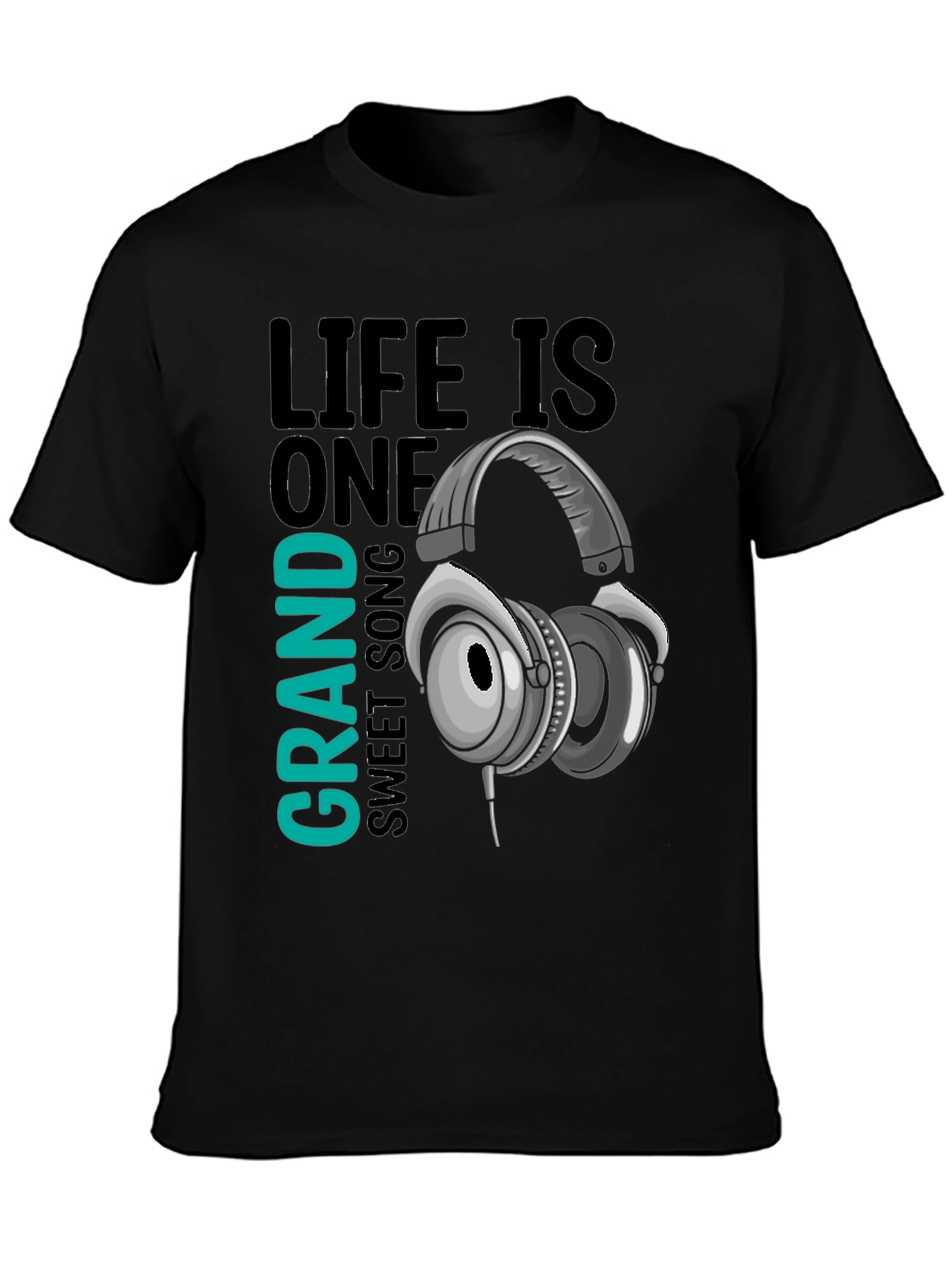 Black Life is One Grand Sweet Song Graphic Tee view 3
