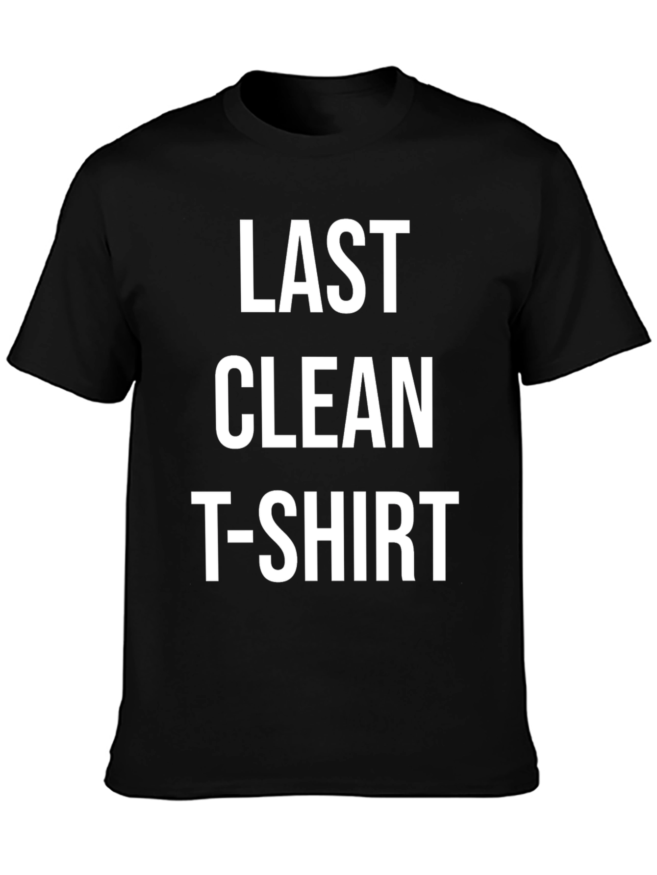 Black Last Clean T-Shirt Graphic Tee view 3