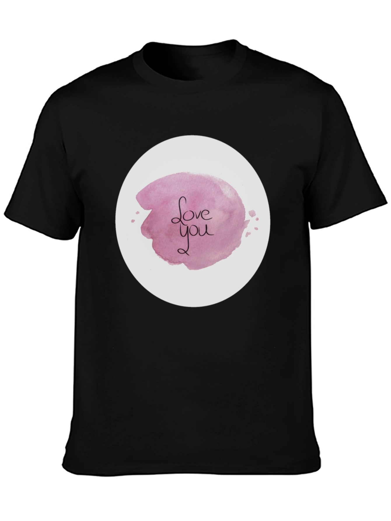 Black Love You Graphic Tee - Stylish Black Shirt view 3