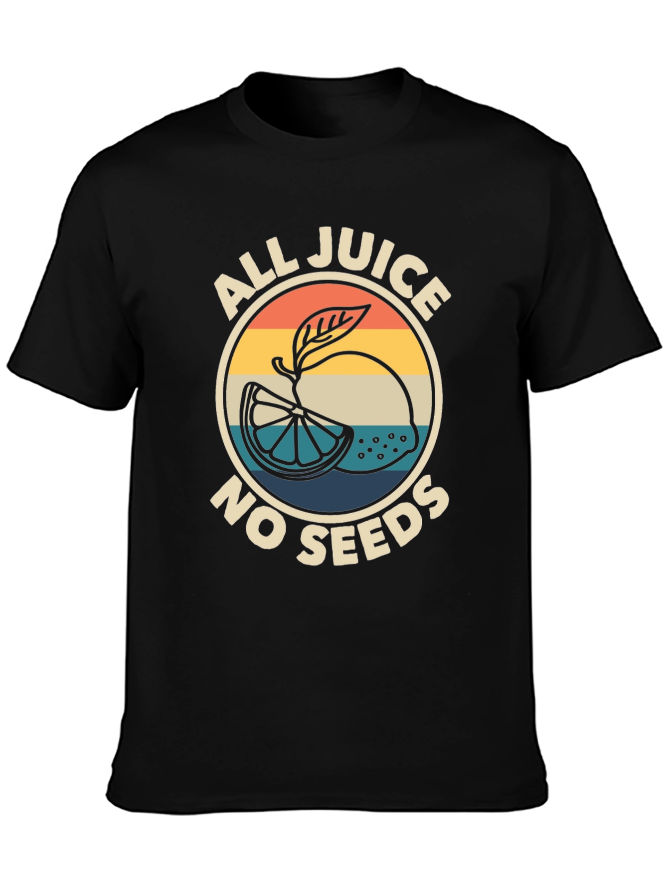 Black All Juice No Seeds Graphic Tee view 3