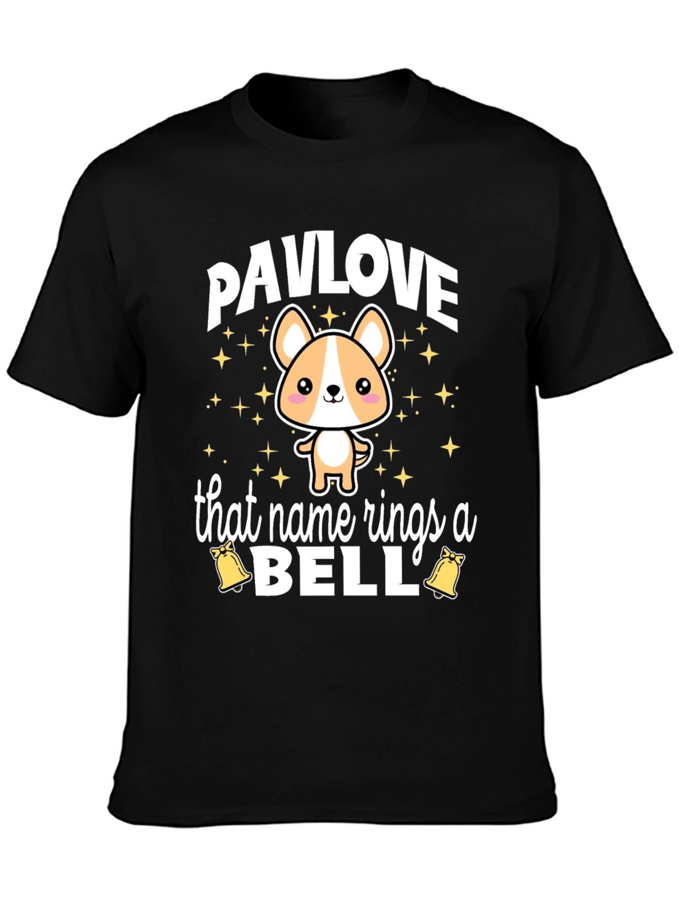 Black Pavlove Cute Dog Humor T-Shirt view 3