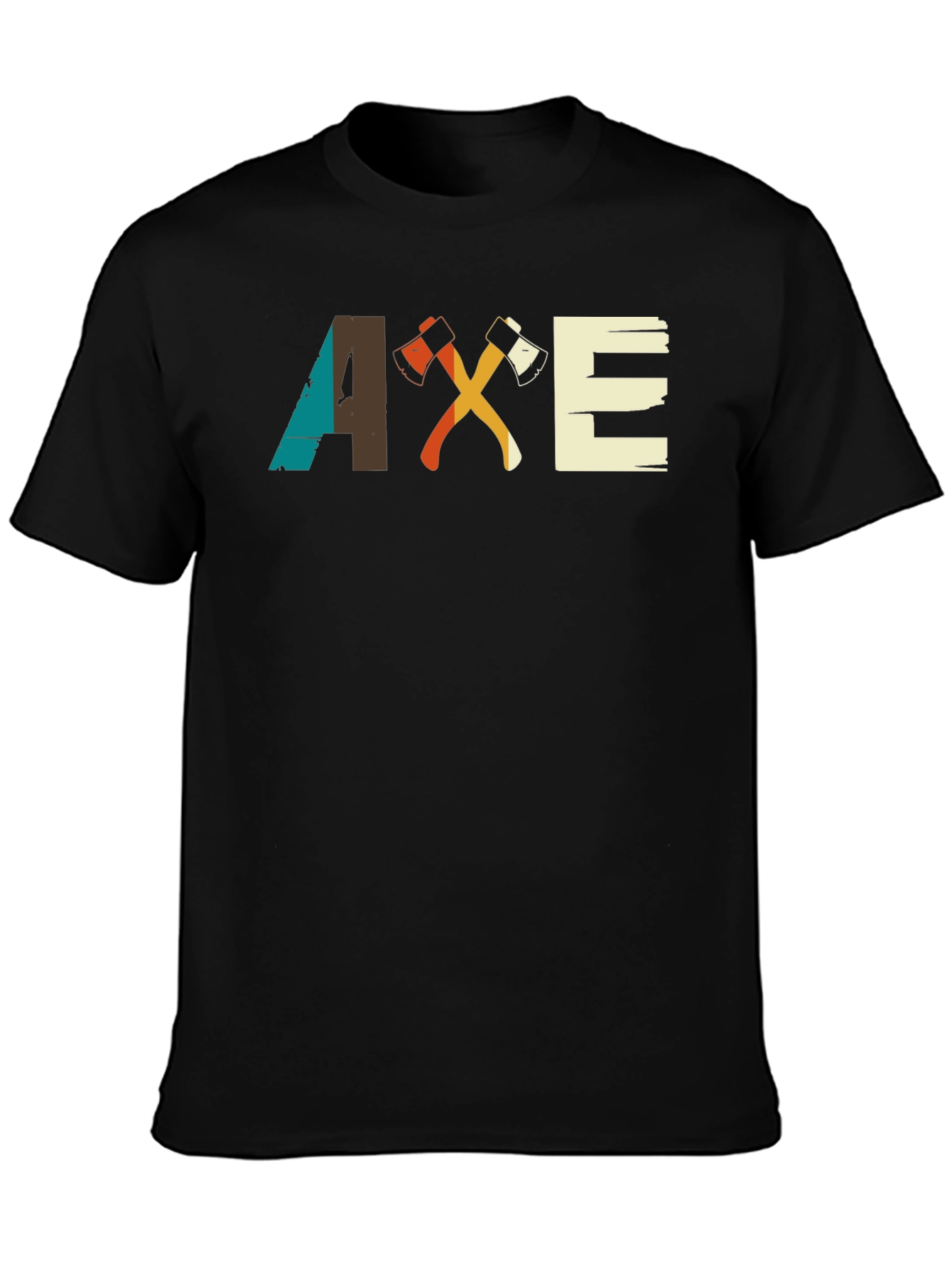 Black Axe Graphic Tee - Retro Lumberjack Style view 3