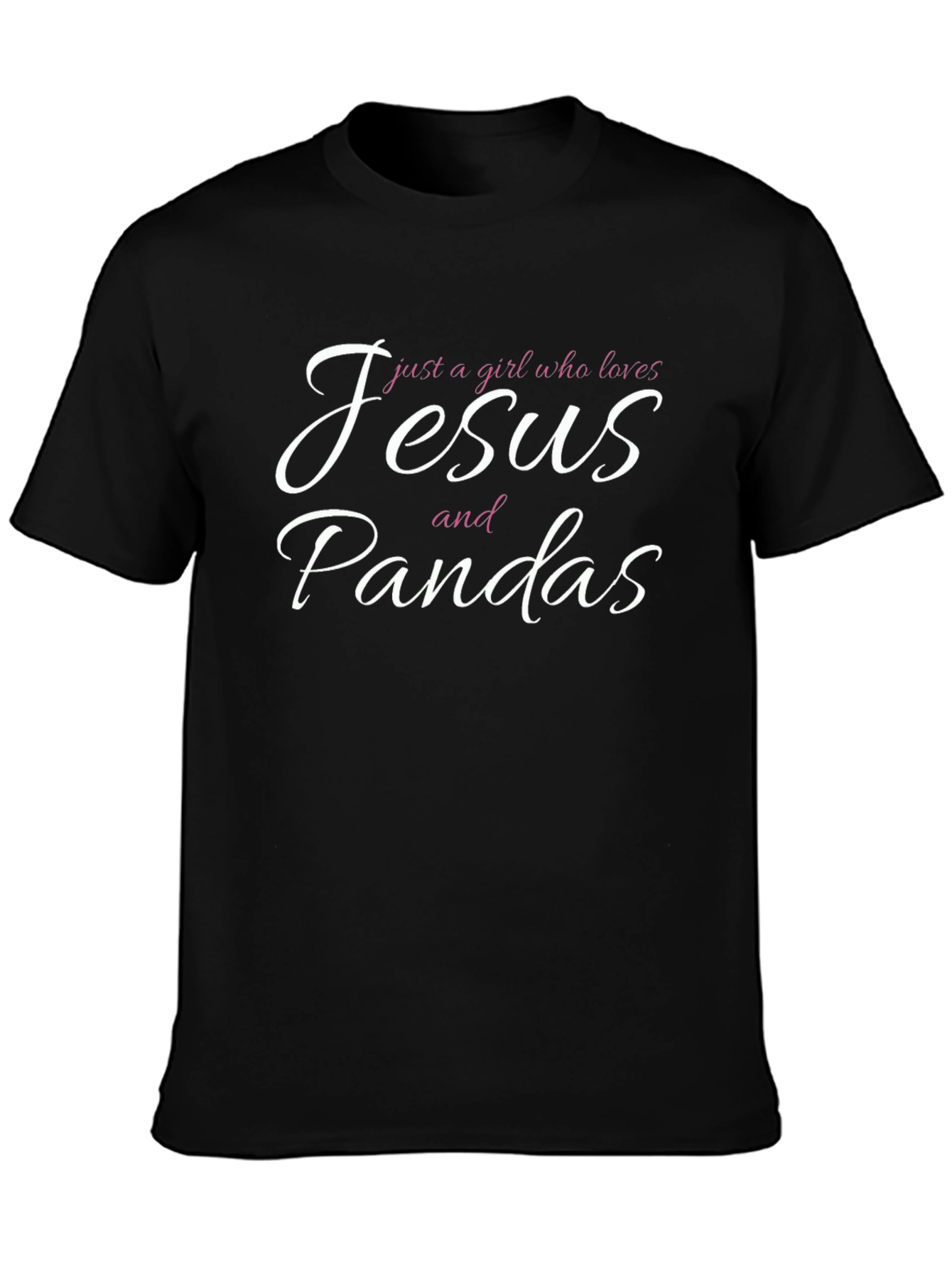 Black Jesus & Pandas T-Shirt - Girl Who Loves Tee view 3