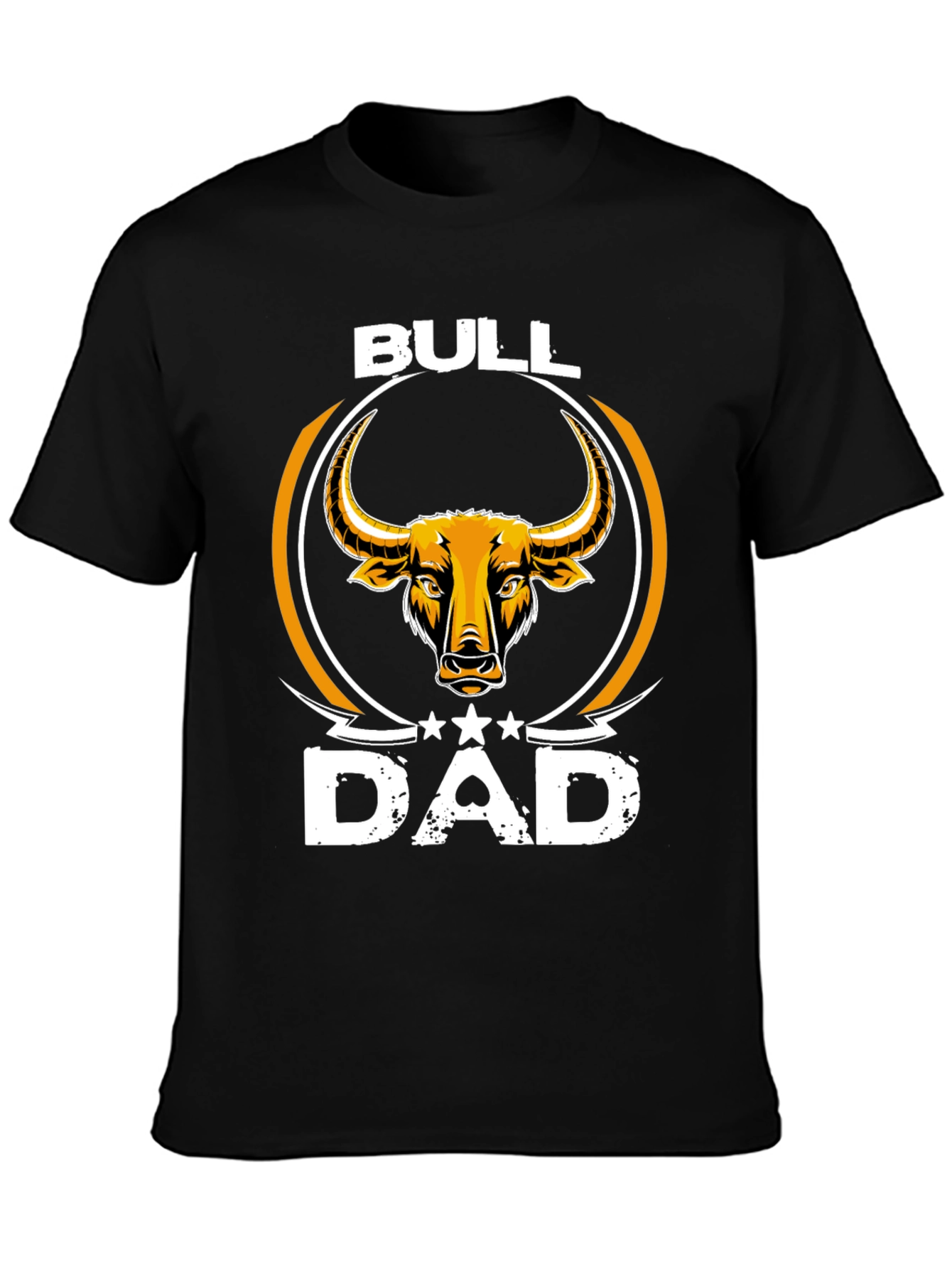 Black Bull Dad Graphic Tee - Stylish Father's Day Apparel view 3