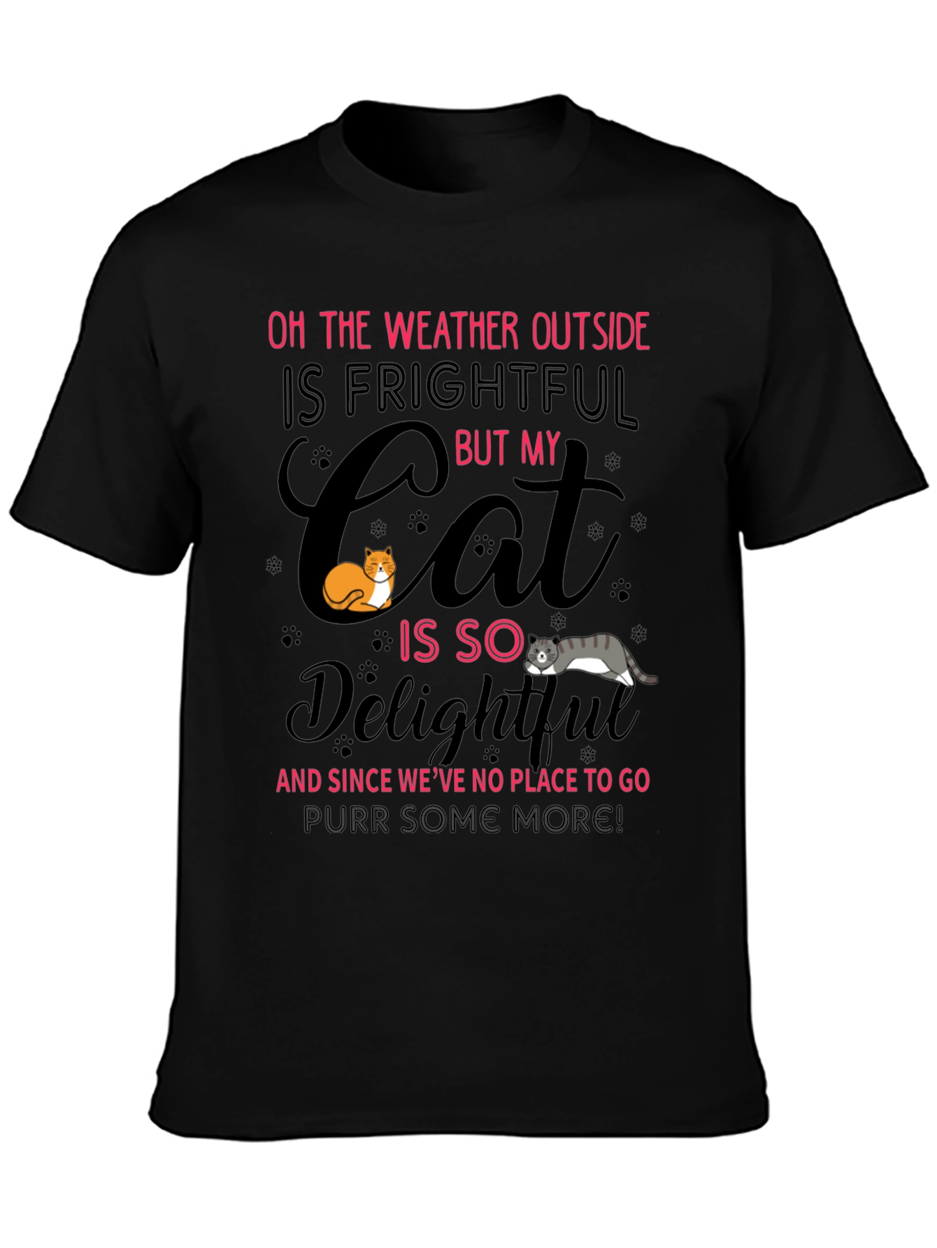 Frightful Weather Delightful Cat Graphic Tee - 3