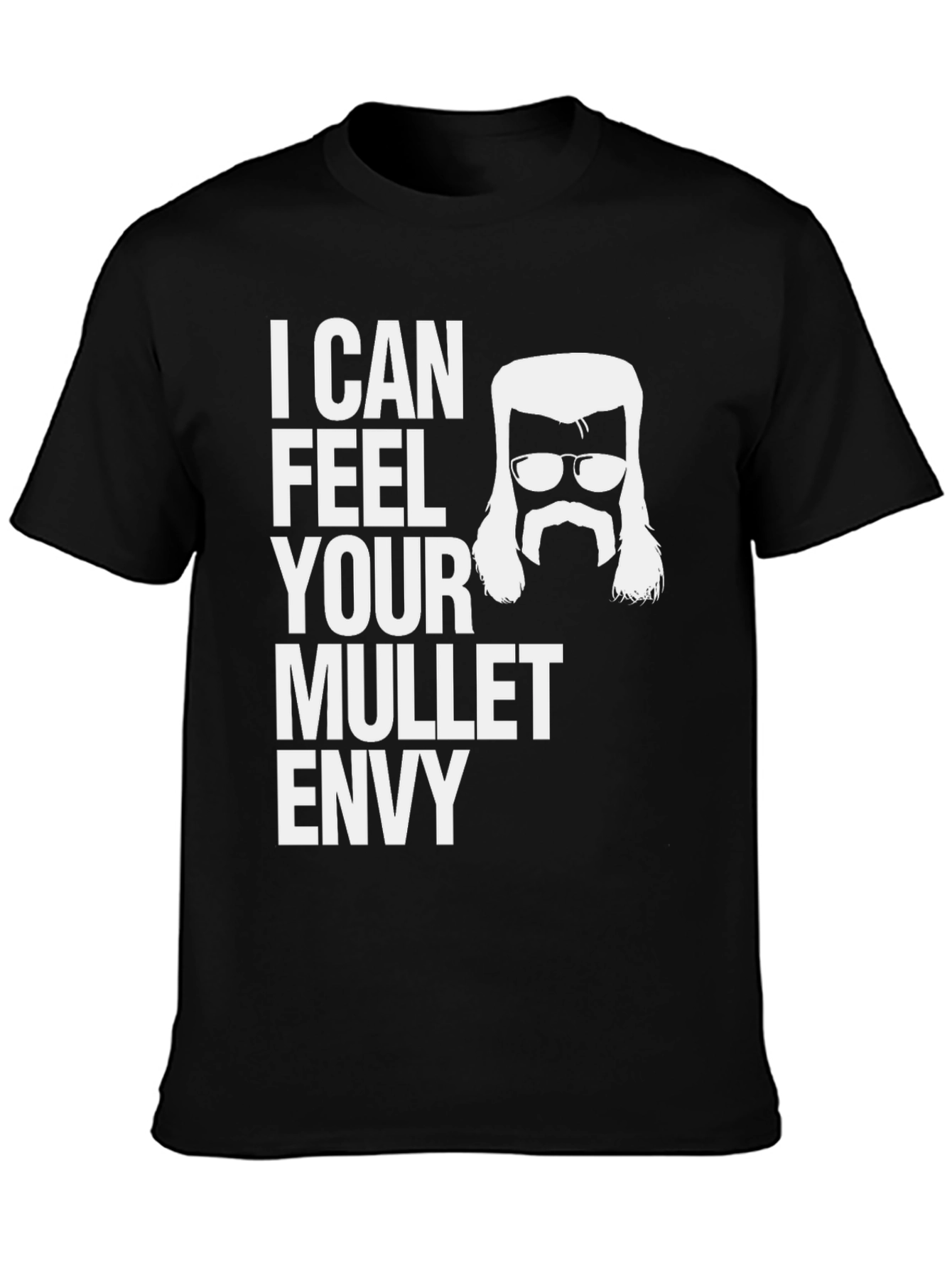 Black Mullet Envy Tee - Funny Humor Shirt view 3
